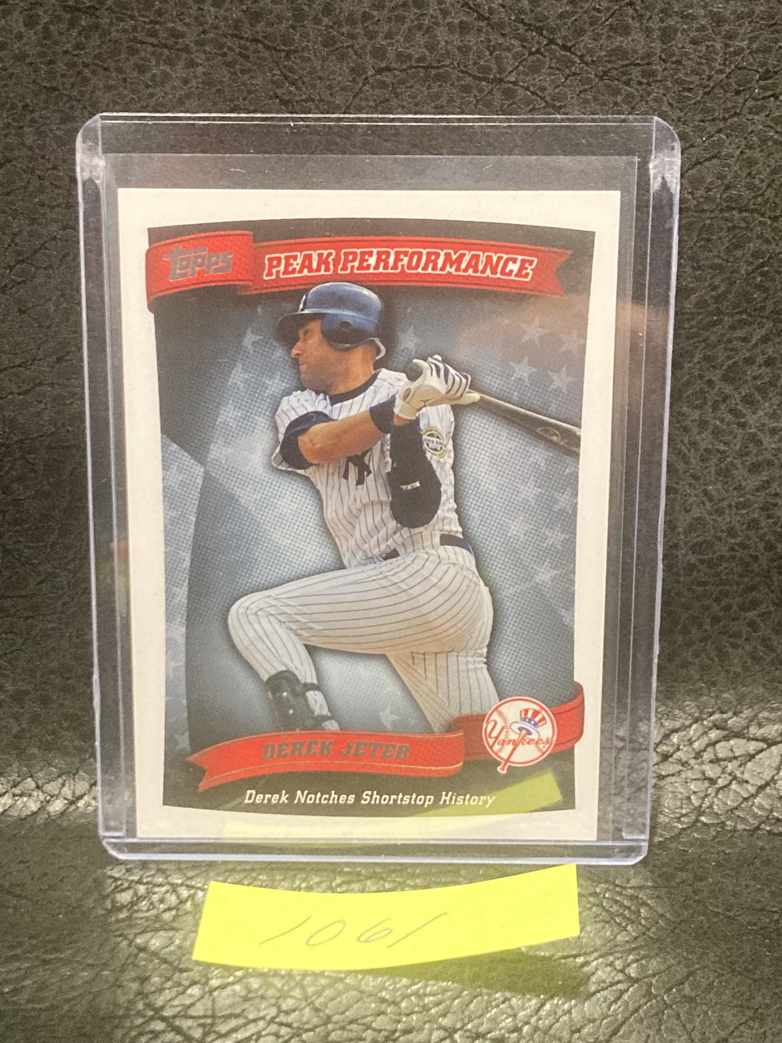 Derek Jeter 2010 Topps Peak Performance New York Yankees #PP-59: Derek Jeter 2010 Topps Peak Performance New York Yankees #PP-59