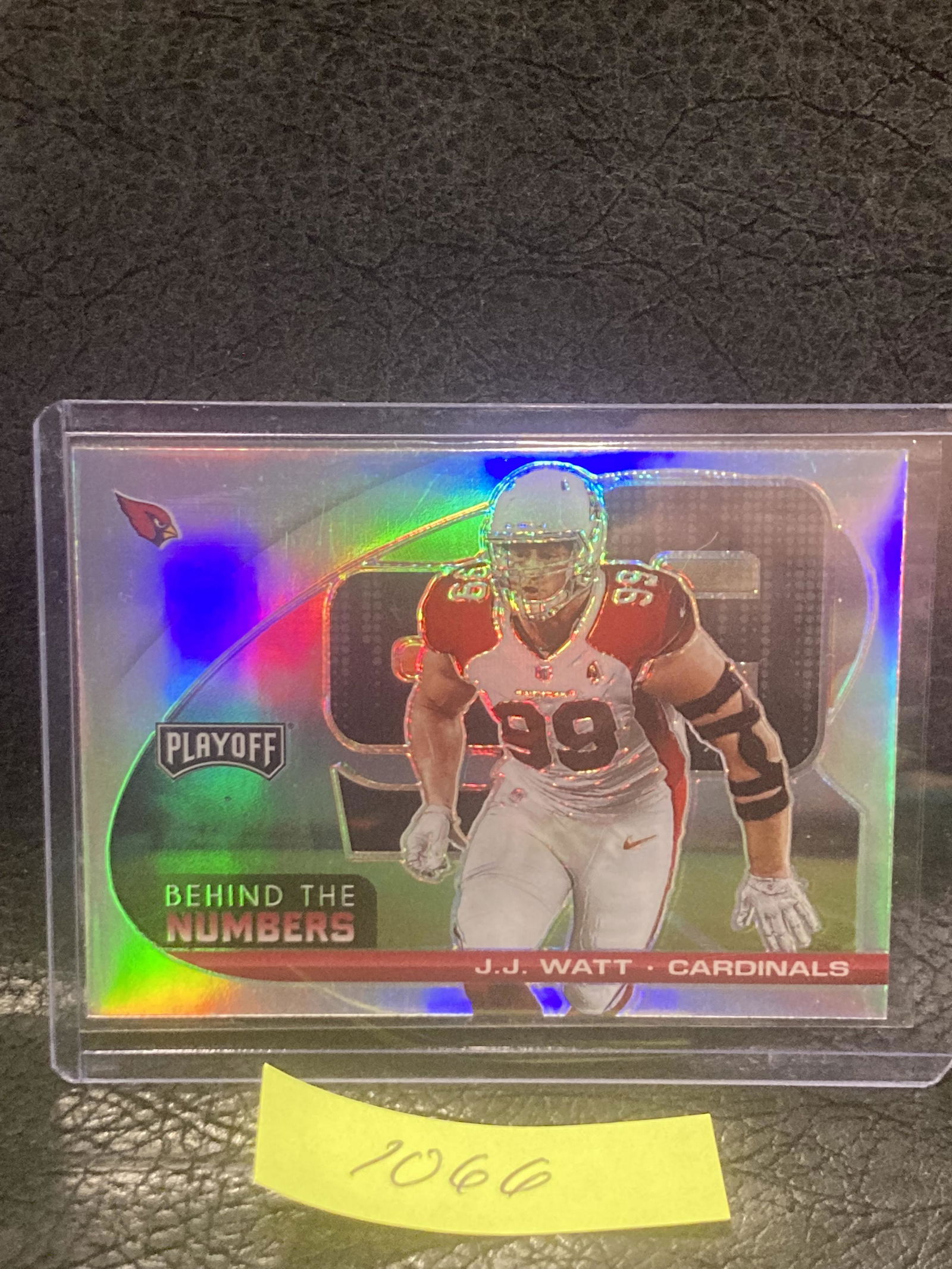 Jj Watt 2021 Panini Playoff Silver Prizm Behind The Numbers #BTN-JWT Cardinals (1 of 2)