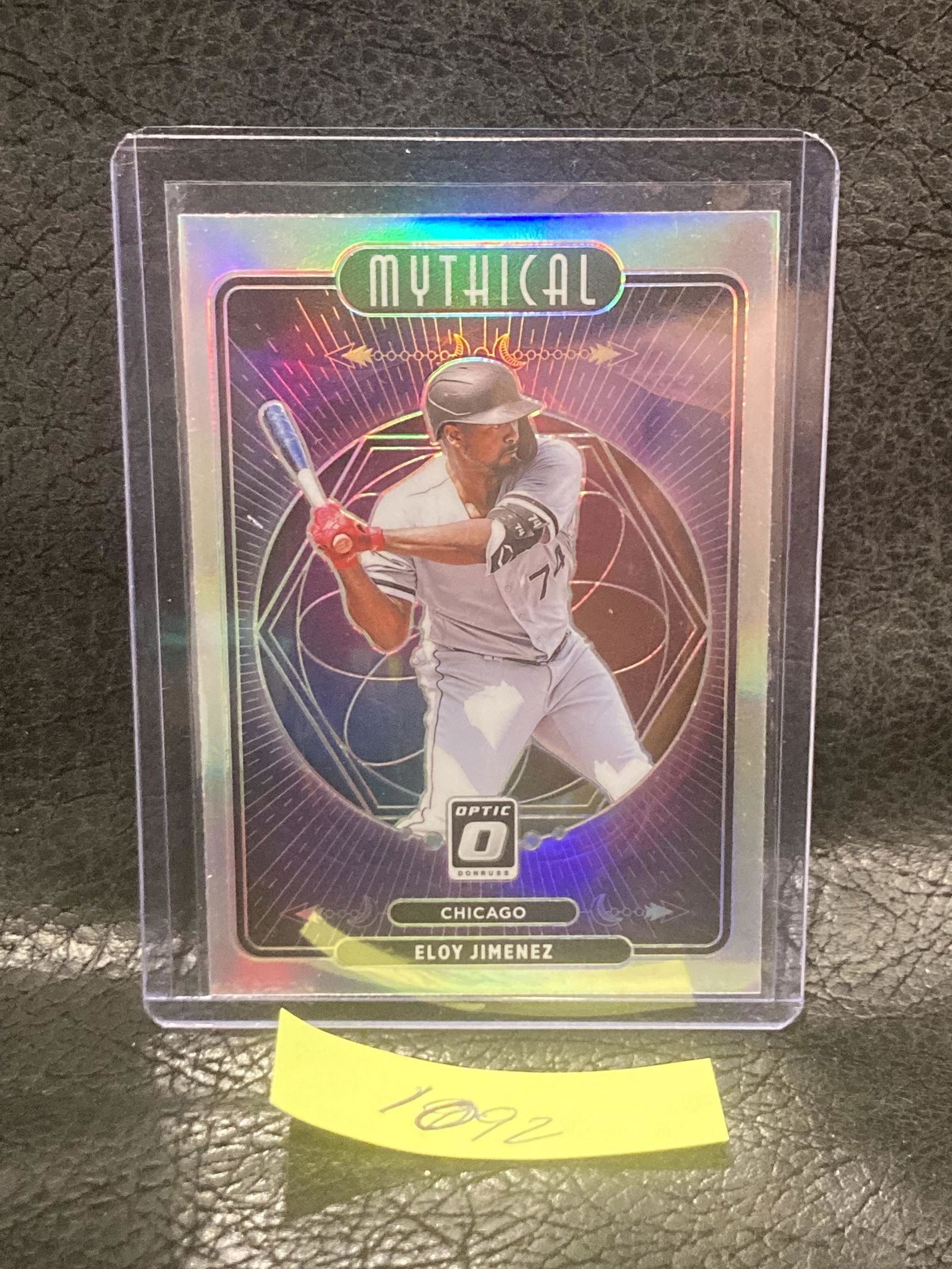Eloy Jimenez 2021 Donruss Optic Mythical Holo Insert Card White Sox (1 of 2)