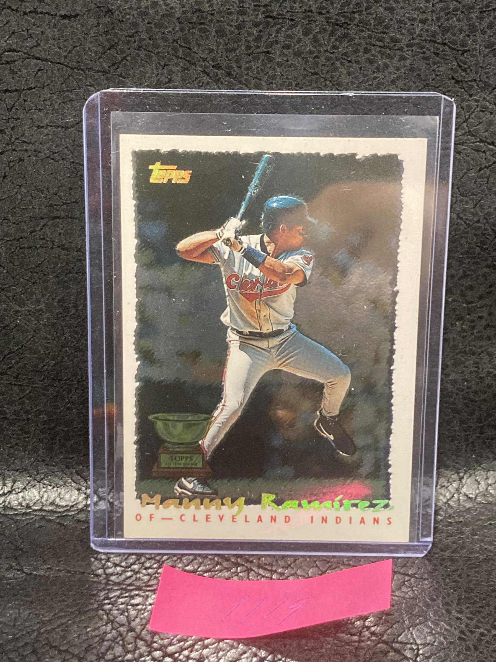 Manny Ramirez 1995 Topps Cyberstats Parallel Foil #351  All Star Rc Gold Cup (1 of 2)