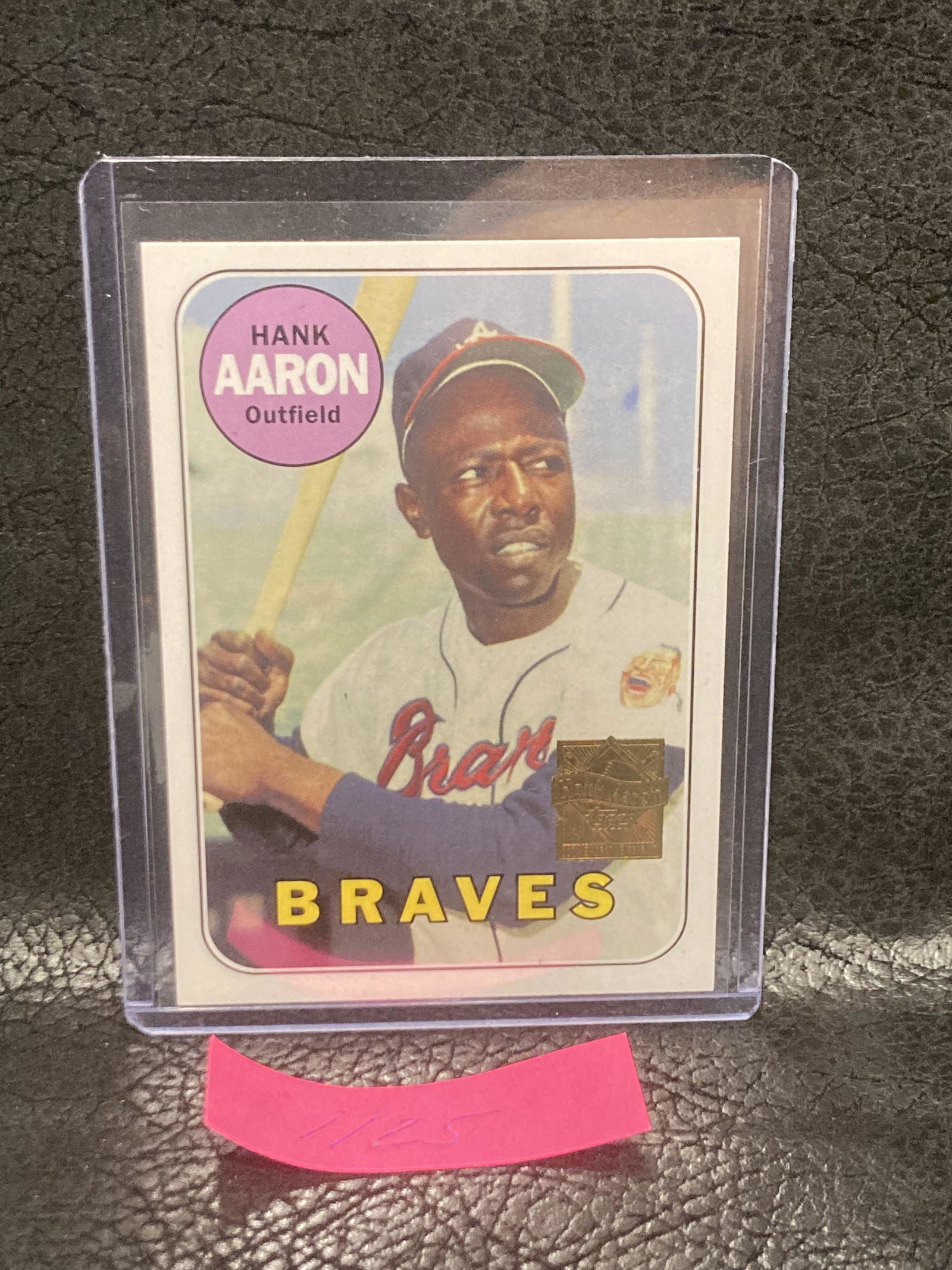 Hank Aaron 2000 Topps 1969 Commemorative #100 Reprint (1 of 2)