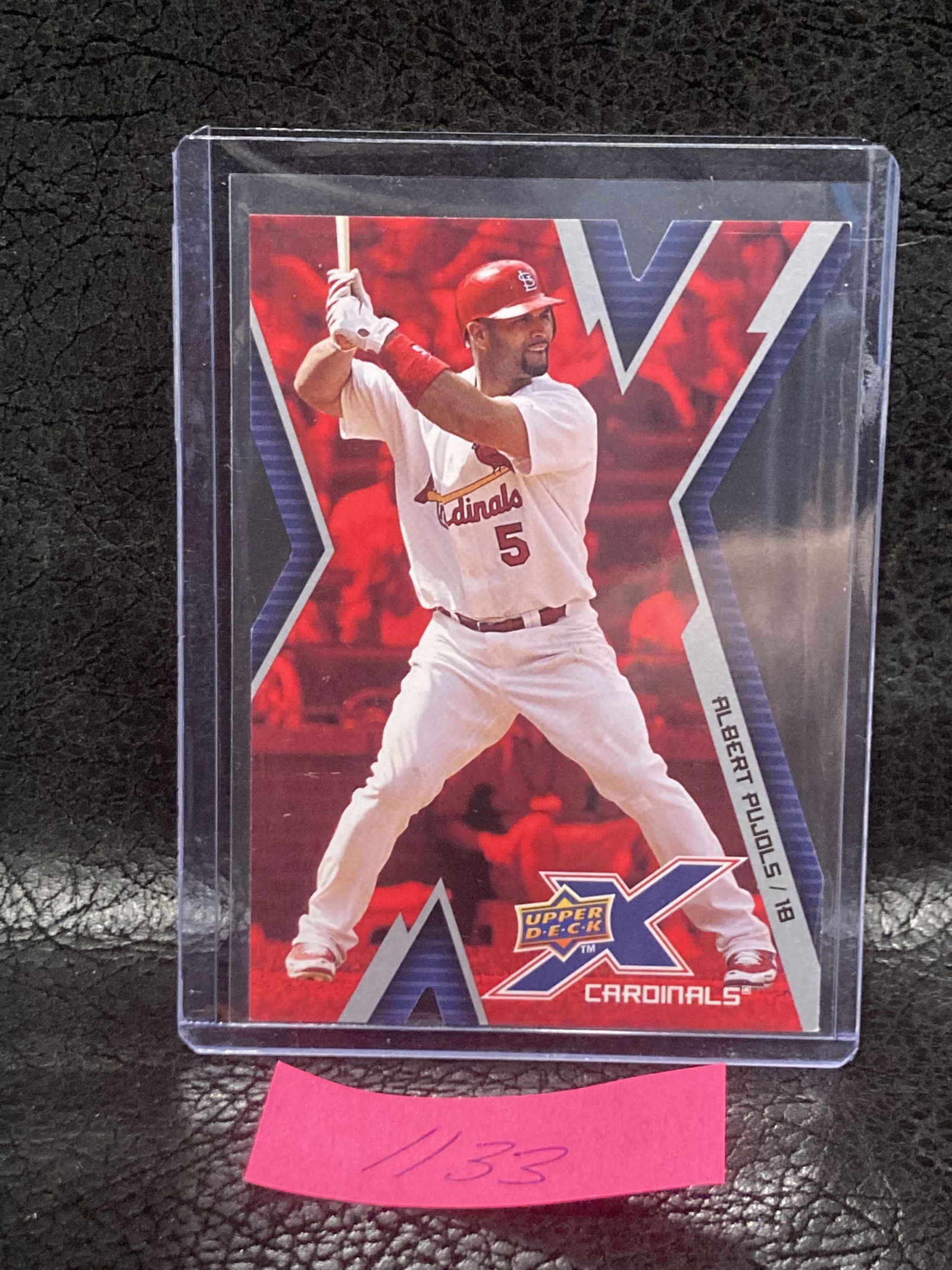 Albert Pujols 2008 Upper Deck X #84 St Louis Cardinals (1 of 2)