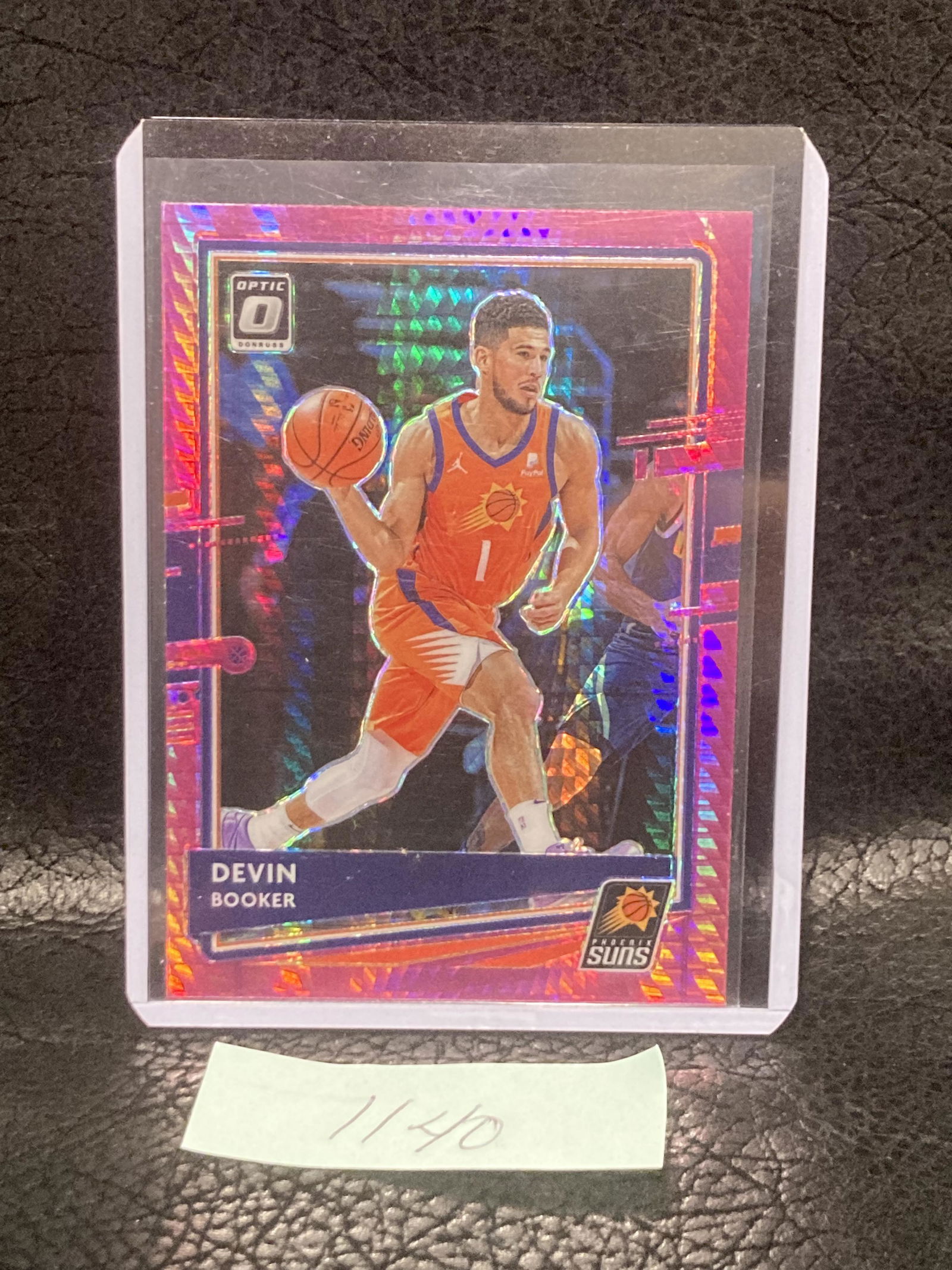Devin Booker 2020 Optic #122 Hyper Pink Phoenix Suns (1 of 2)