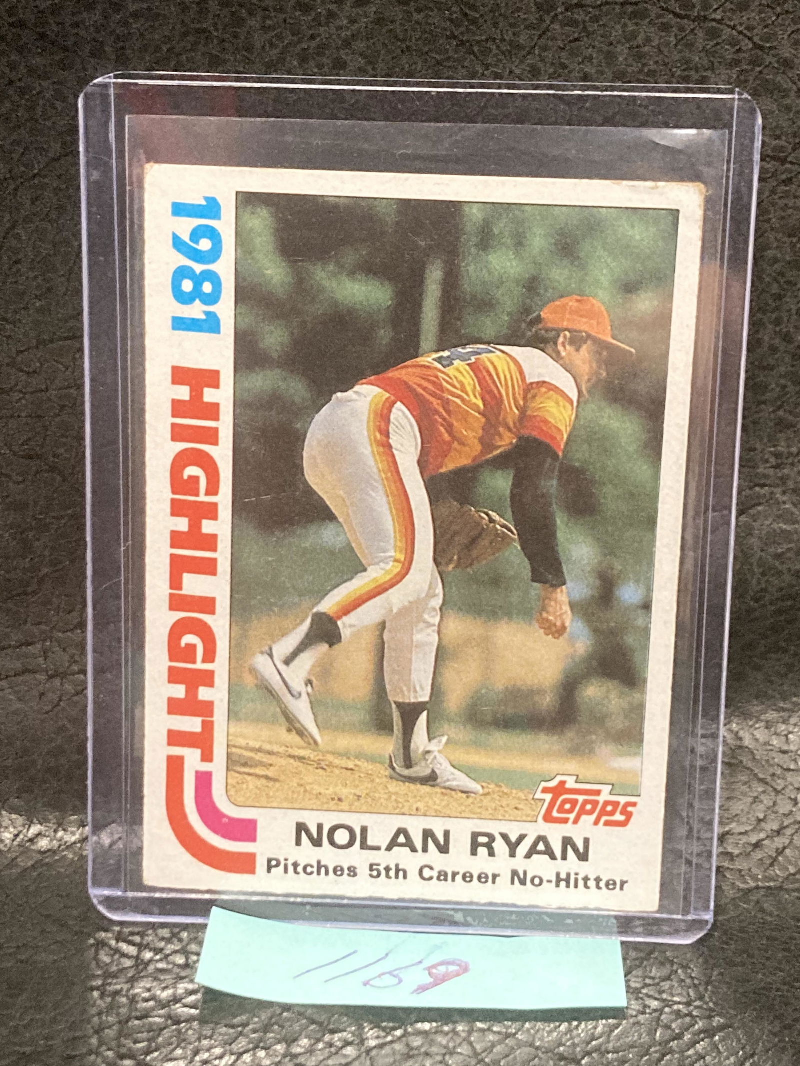 Nolan Ryan 1982 Topps #5 Baseball Card Houston Astros Hof 1981 Highlights (1 of 2)