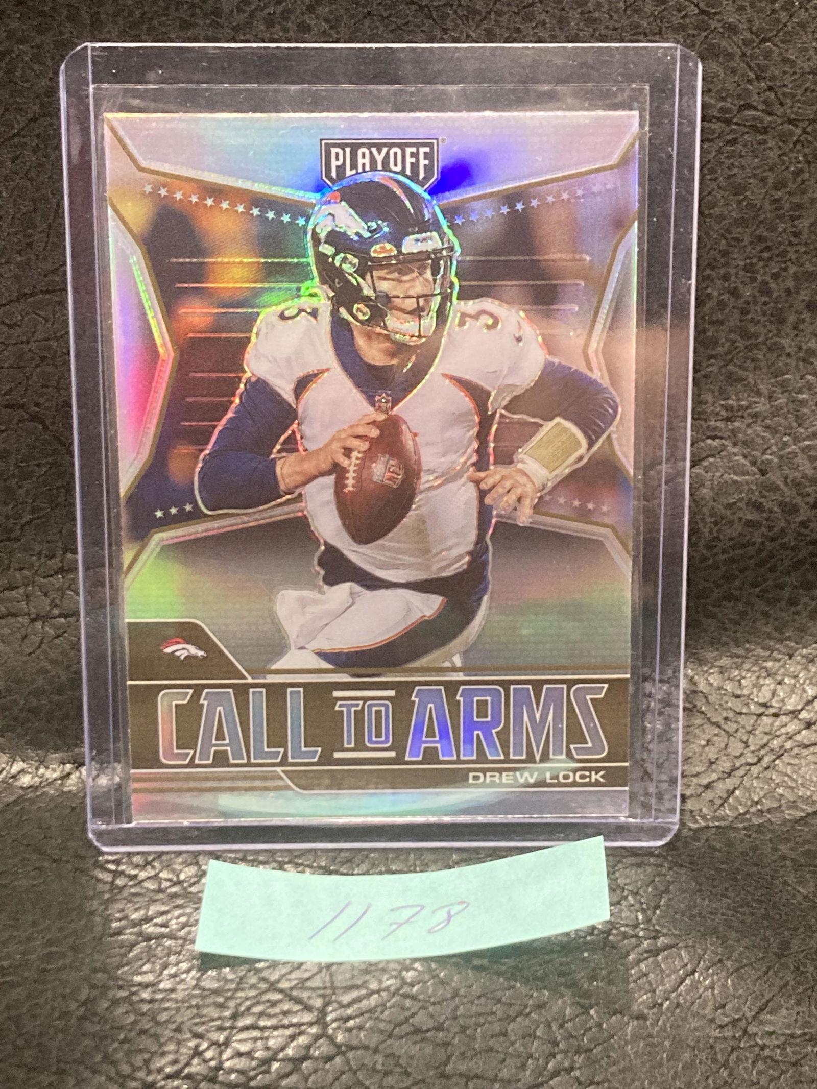 Drew Lock 2021 Panini Playoff Football Call To Arms Refractor Insert (1 of 2)