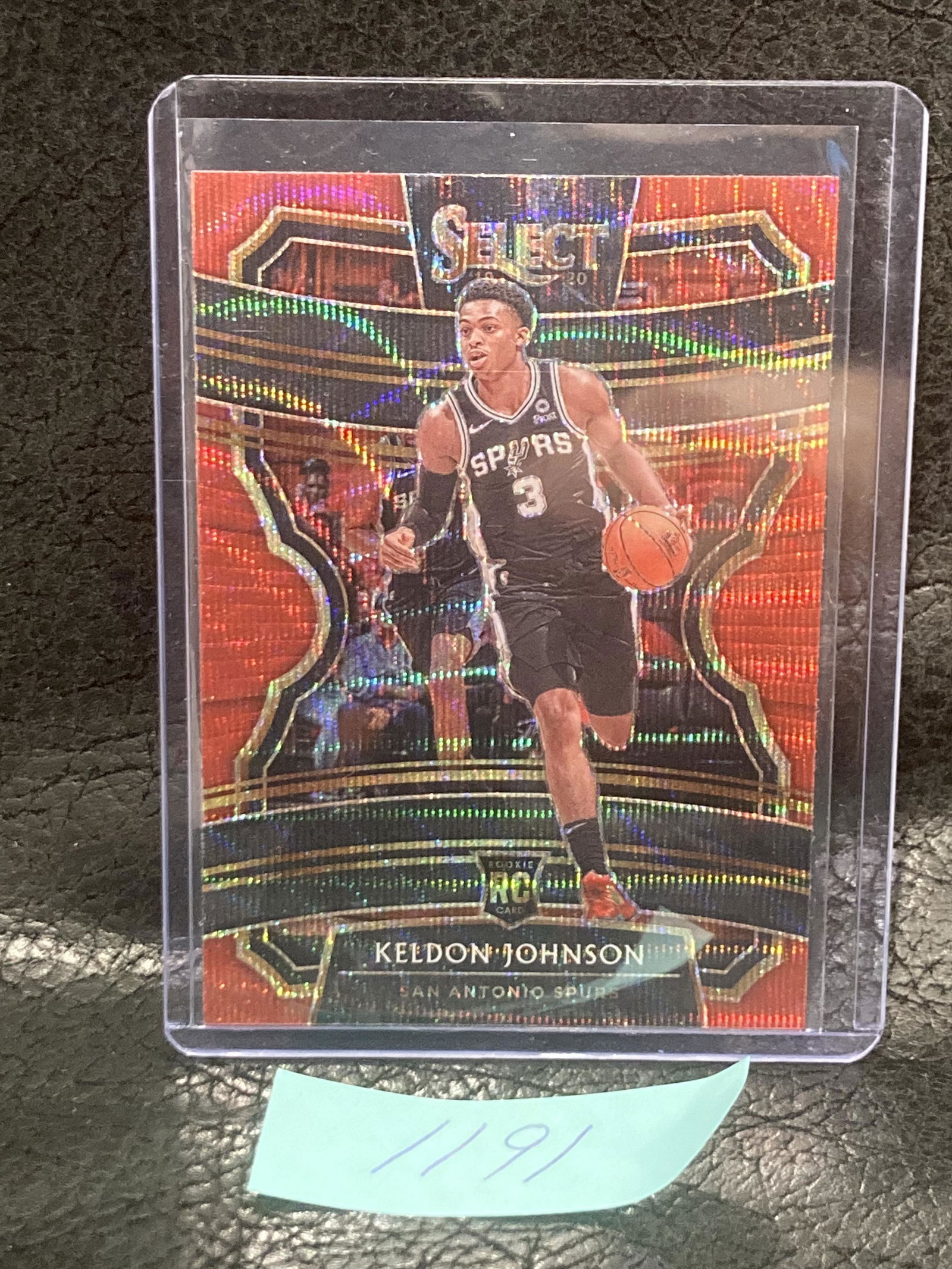 Keldon Johnson 2019-20 Select Concourse Red Wave Prizm Refractor Spurs Rookie Rc (1 of 2)