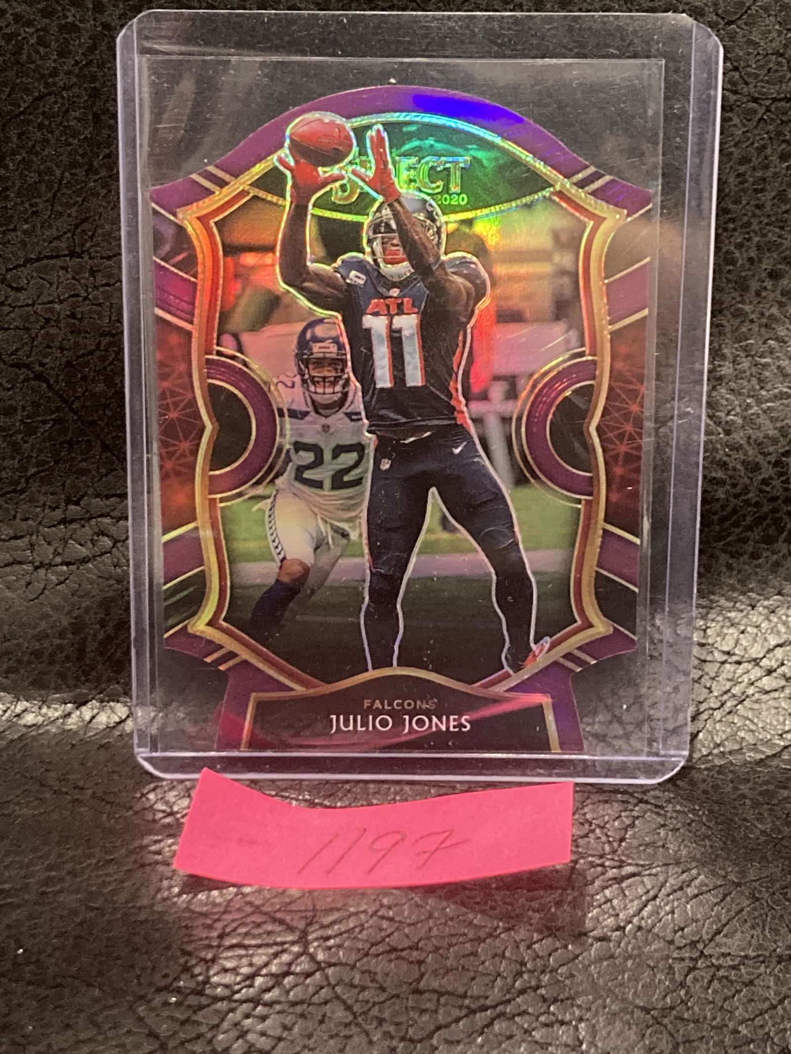 Julio Jones 2020 Select Purple Prizm Concourse Level Die Cut #6 Falcons (1 of 2)