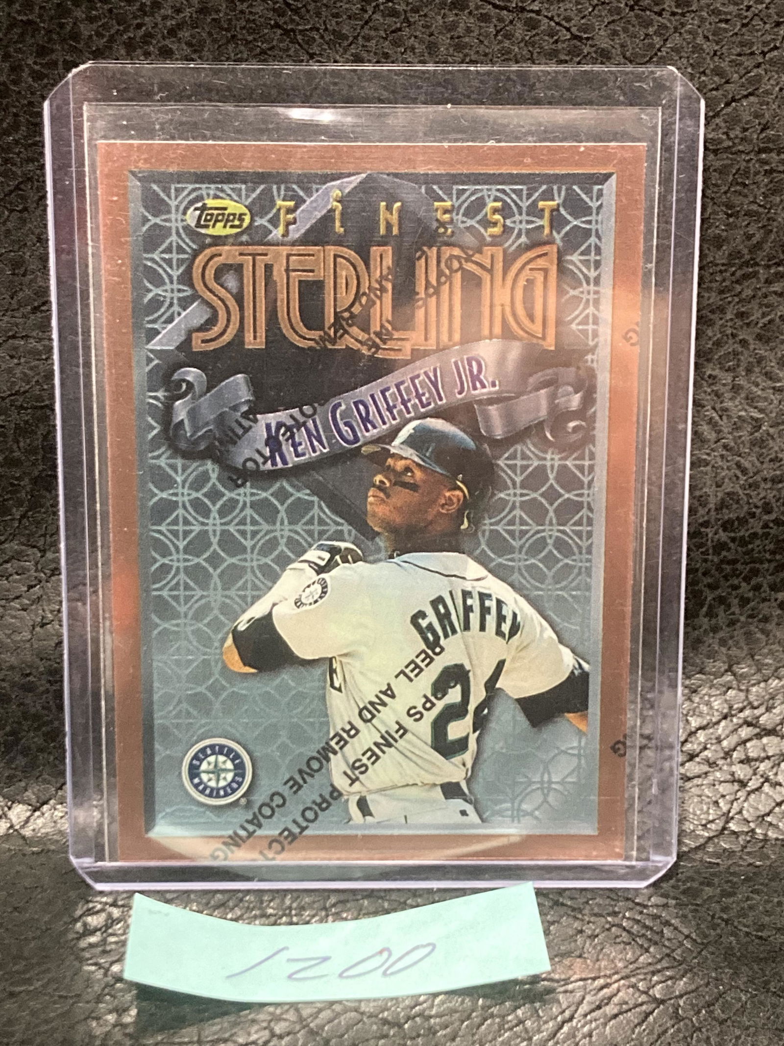 Ken Griffey Jr 1996 Topps Finest #24 Sterling W/ Coating Seattle Mariners 1993 (1 of 2)