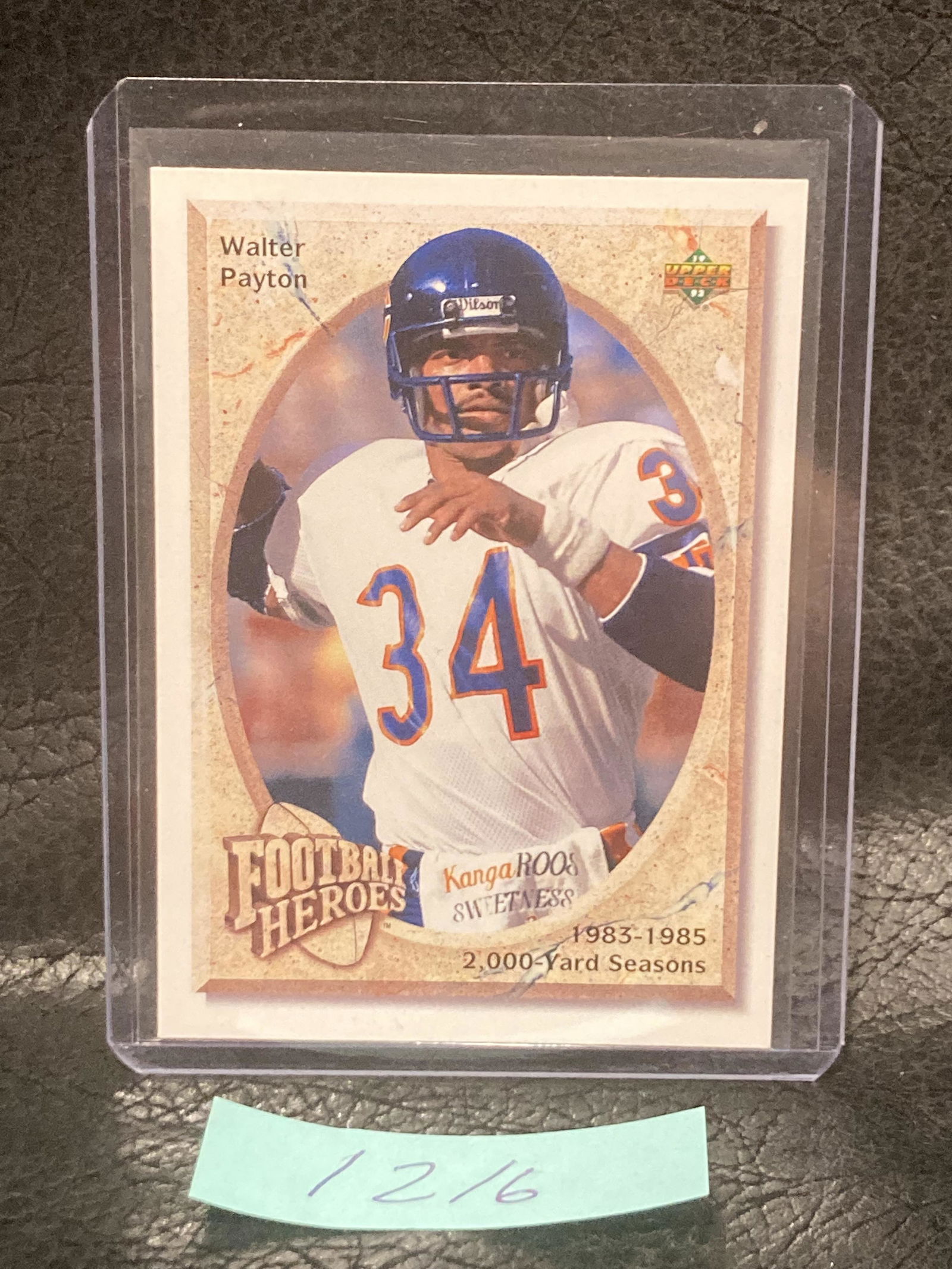 Walter Payton 1992 Upper Dec Football Heroes #23 Bears (1 of 2)