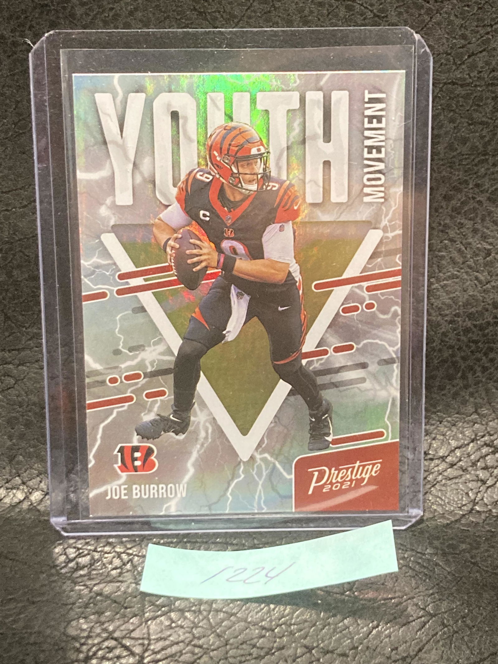 Joe Burrow 2021 Panini Prestige Youth Movement Insert Card Of #YM-17 Bengals (1 of 2)