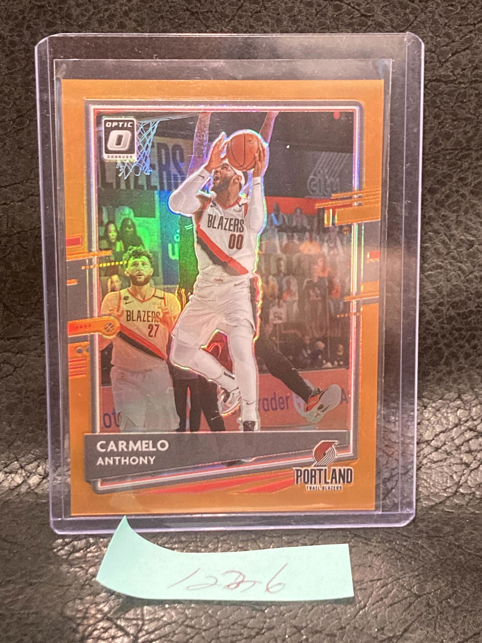 Carmelo Anthony 2020-21 Donruss Optic Orange #25 /199 Trail Blazers (1 of 2)