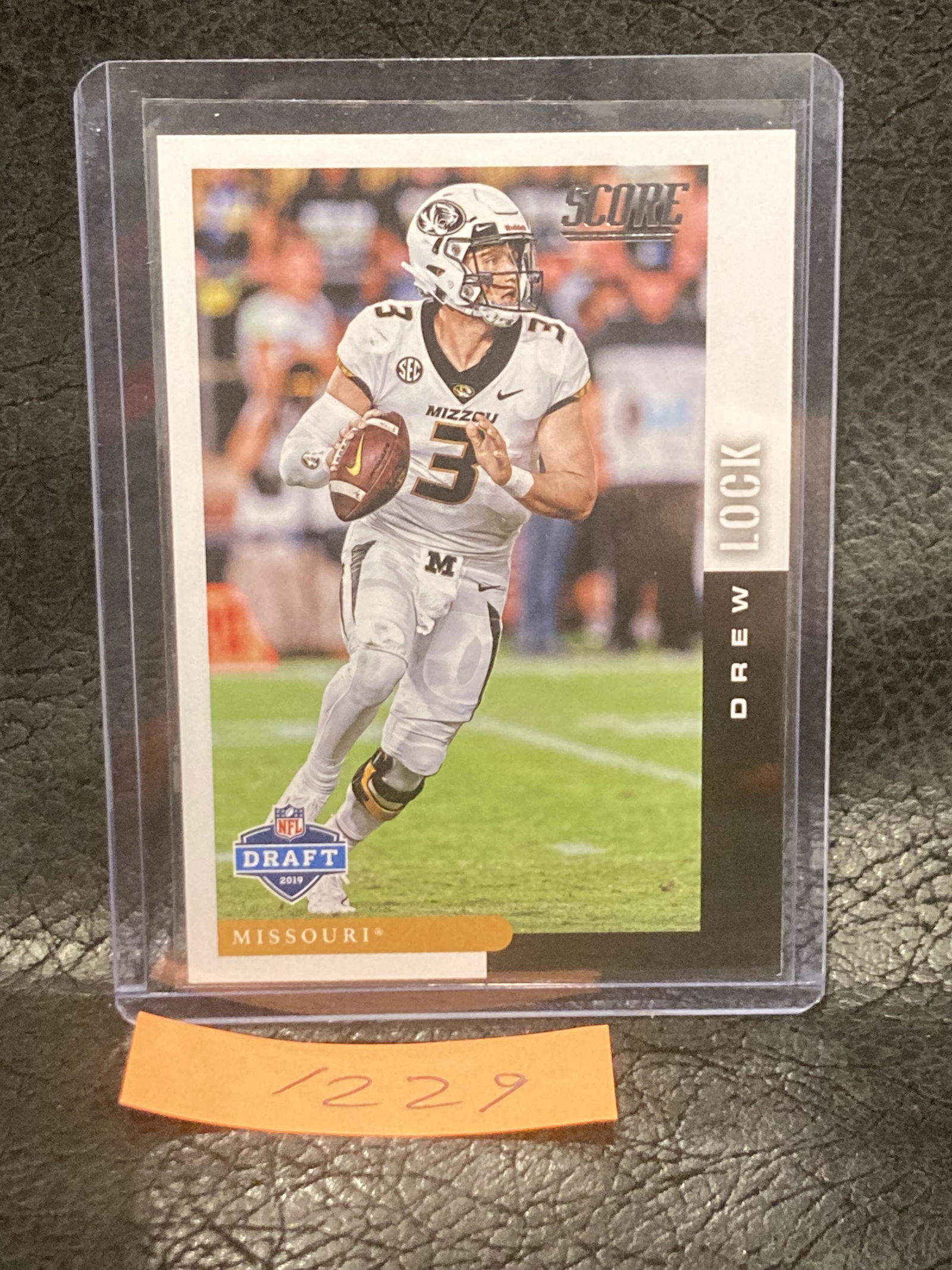 Drew Lock 2019 Panini Score Nfl Draft Rc #DFT-19 Missouri Seahawks (1 of 2)