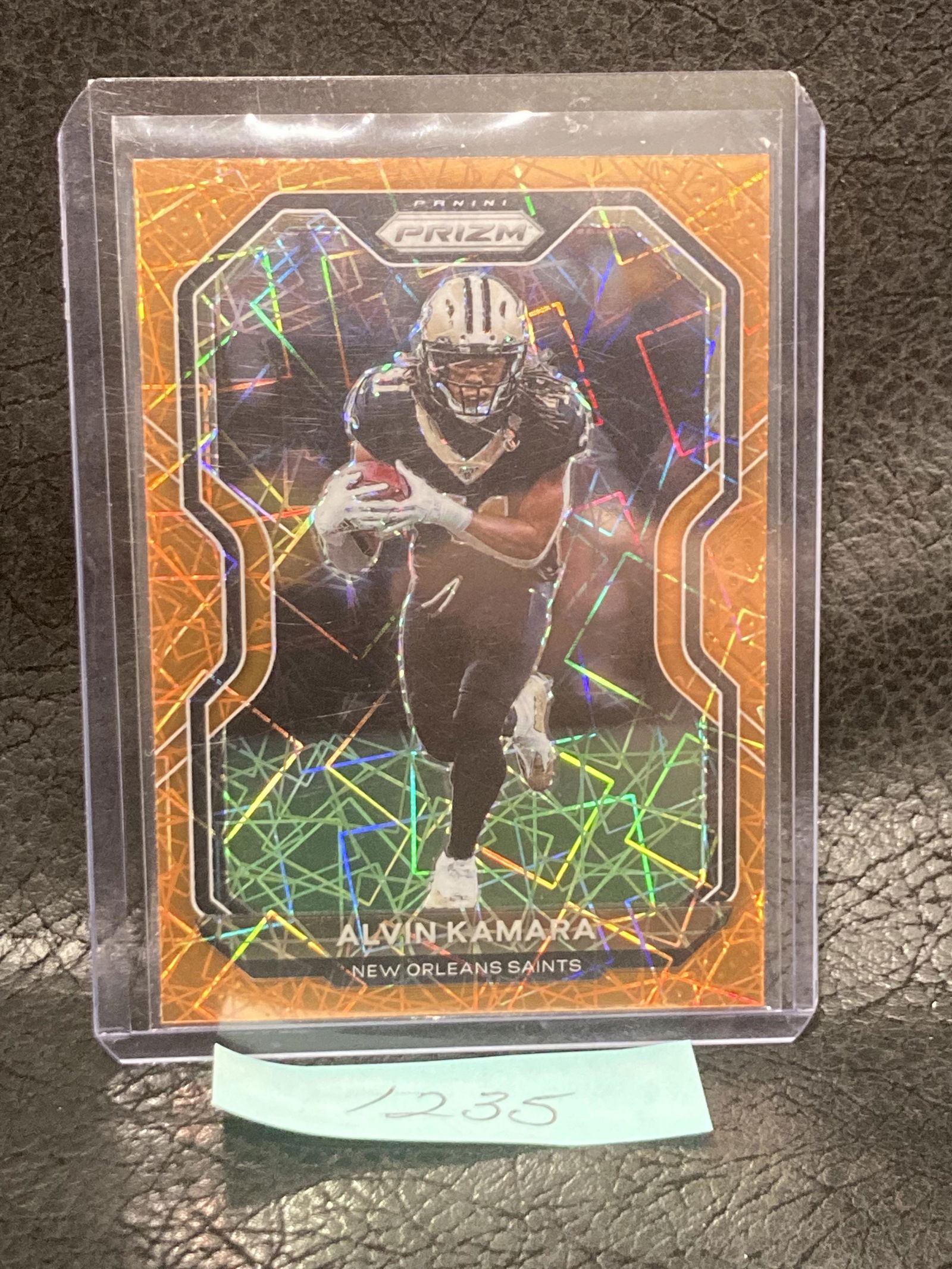 Alvin Kamara 2020 Panini Prizm Orange Lazer Laser #246 New Orleans Saints (1 of 2)