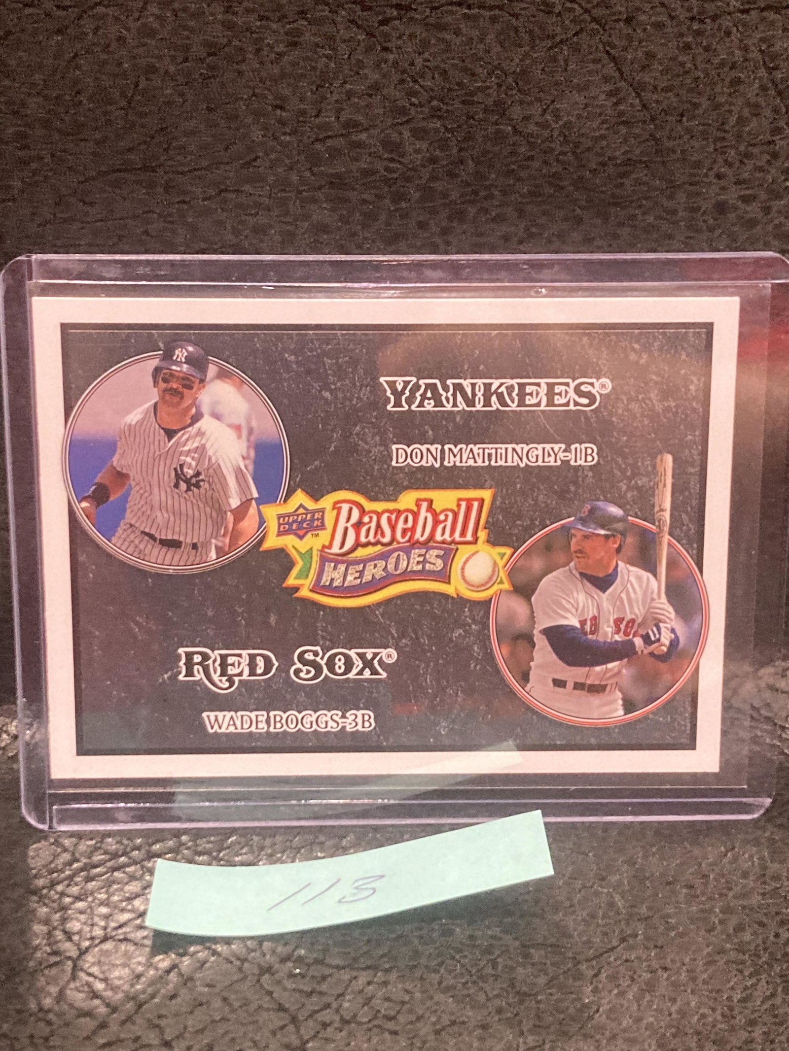 Don Mattingly Wade Boggs 2008 Upper Deck Baseball Heroes Black #176 Hof: Don Mattingly Wade Boggs 2008 Upper Deck Baseball Heroes Black #176 Hof