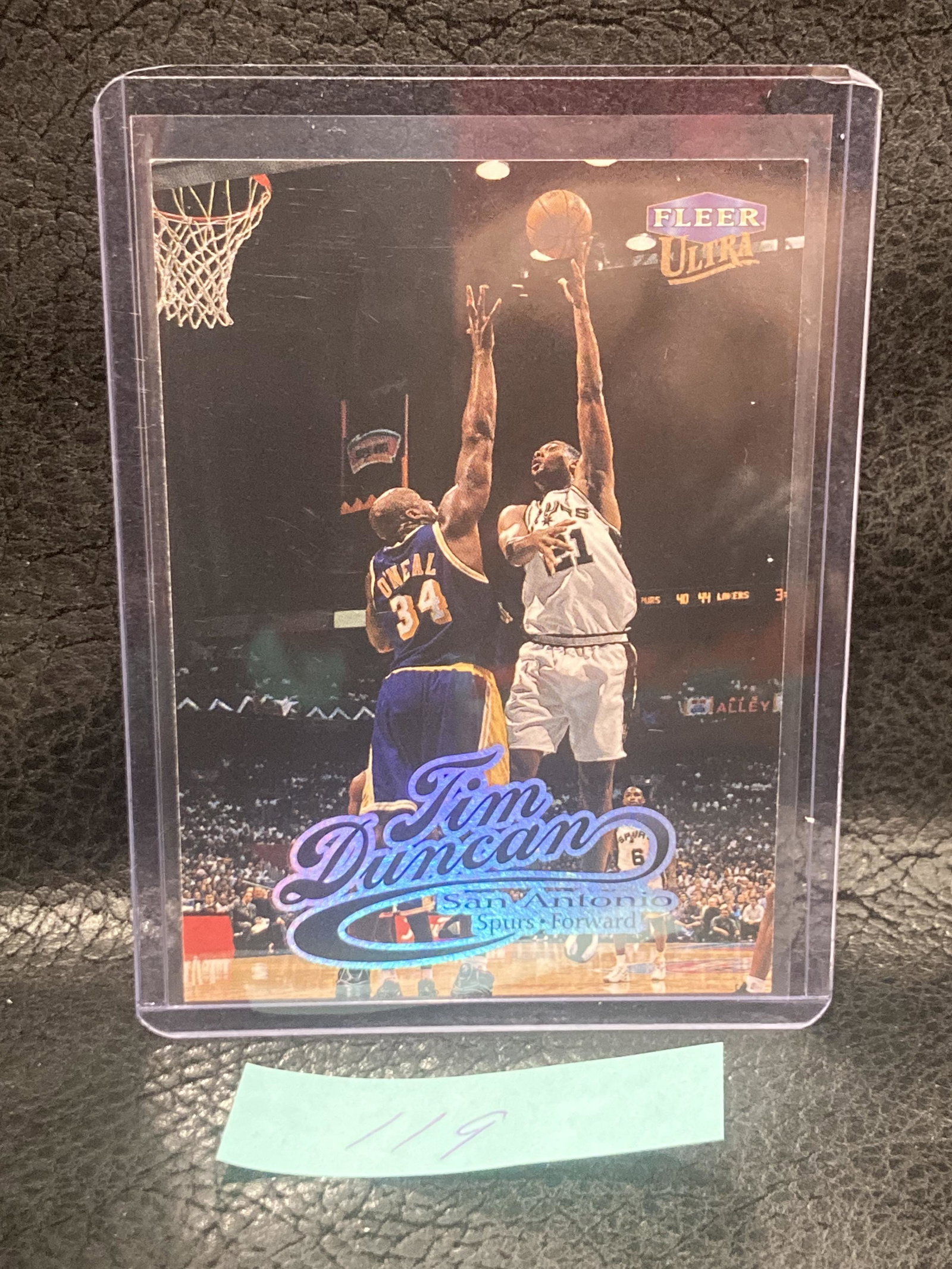 Tim Duncan 1998-99 Fleer Ultra #55 W/ Shaq Spurs: Tim Duncan 1998-99 Fleer Ultra #55 W/ Shaq Spurs