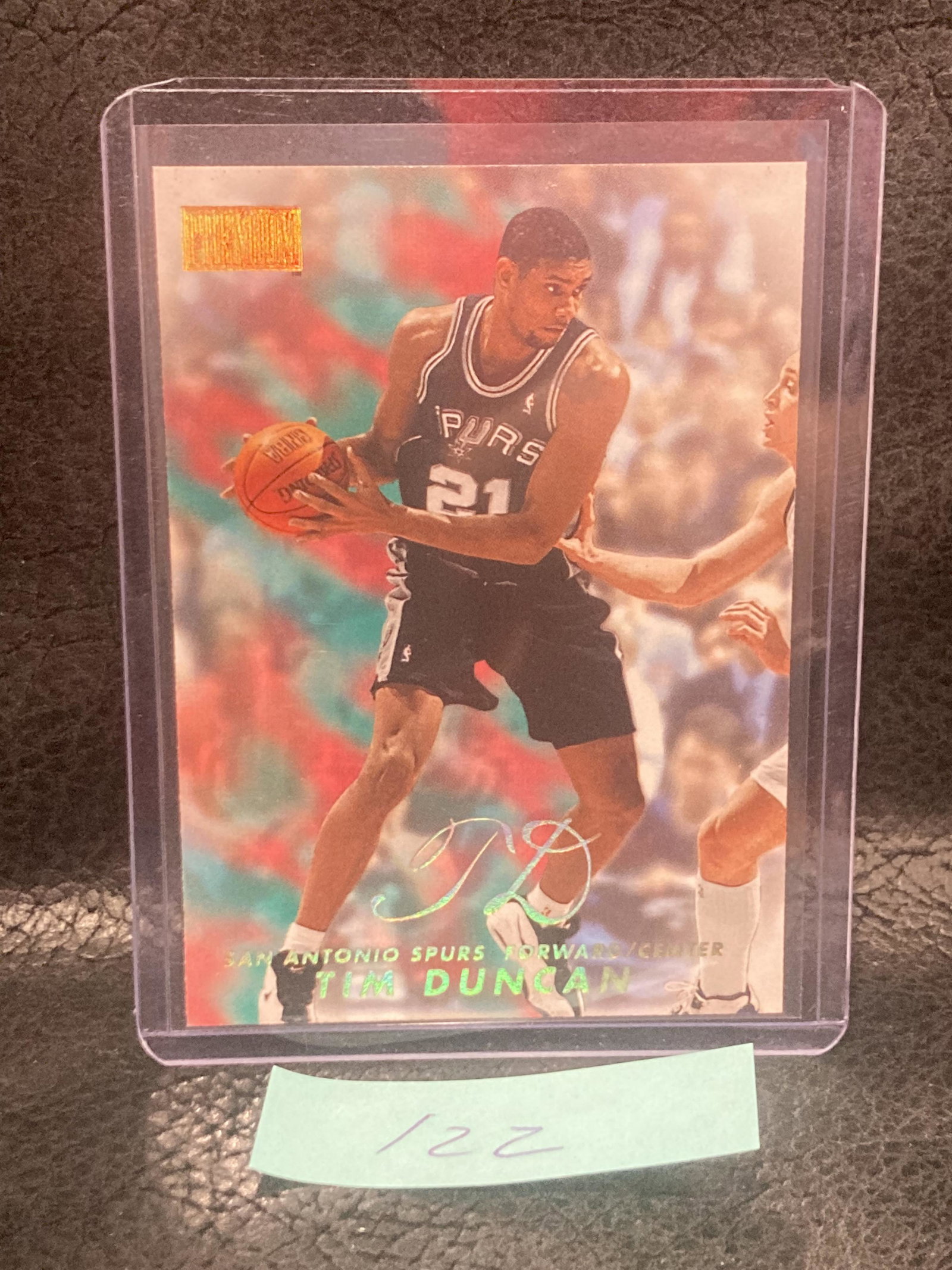 Tim Duncan 1998-99 Skybox Premium #1 Spurs : Tim Duncan 1998-99 Skybox Premium #1 Spurs
