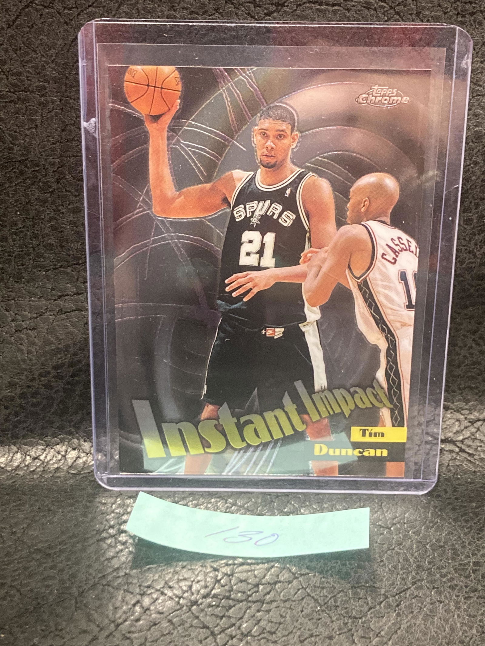 Tim Duncan 1999 Topps Chrome Nba Basketball Instant Impact Insert Card #I1 Spurs (1 of 2)