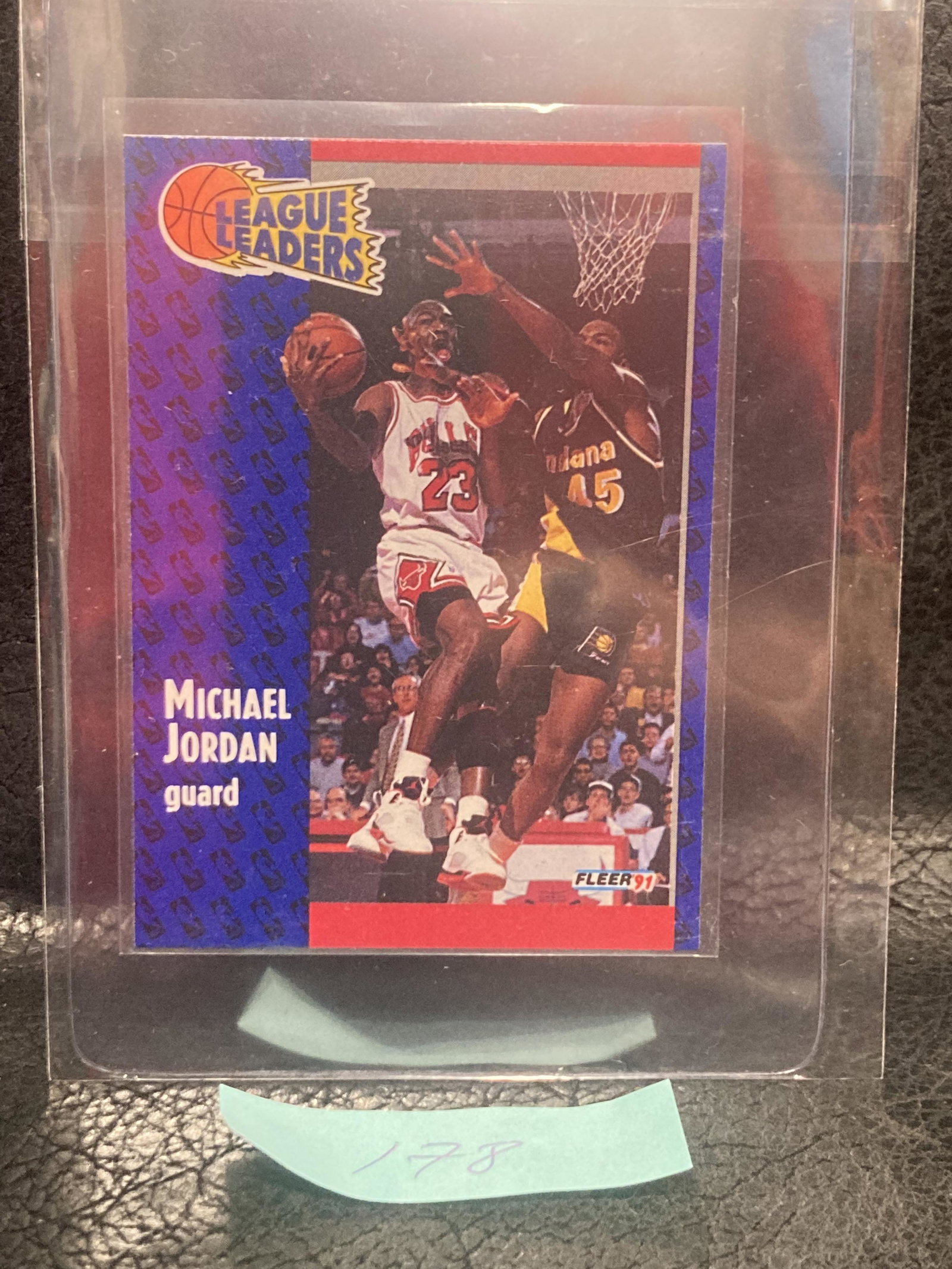 Michael Jordan #220 League Leaders 1991 Fleer Card Chicago Bulls Hof: Michael Jordan #220 League Leaders 1991 Fleer Card Chicago Bulls Hof