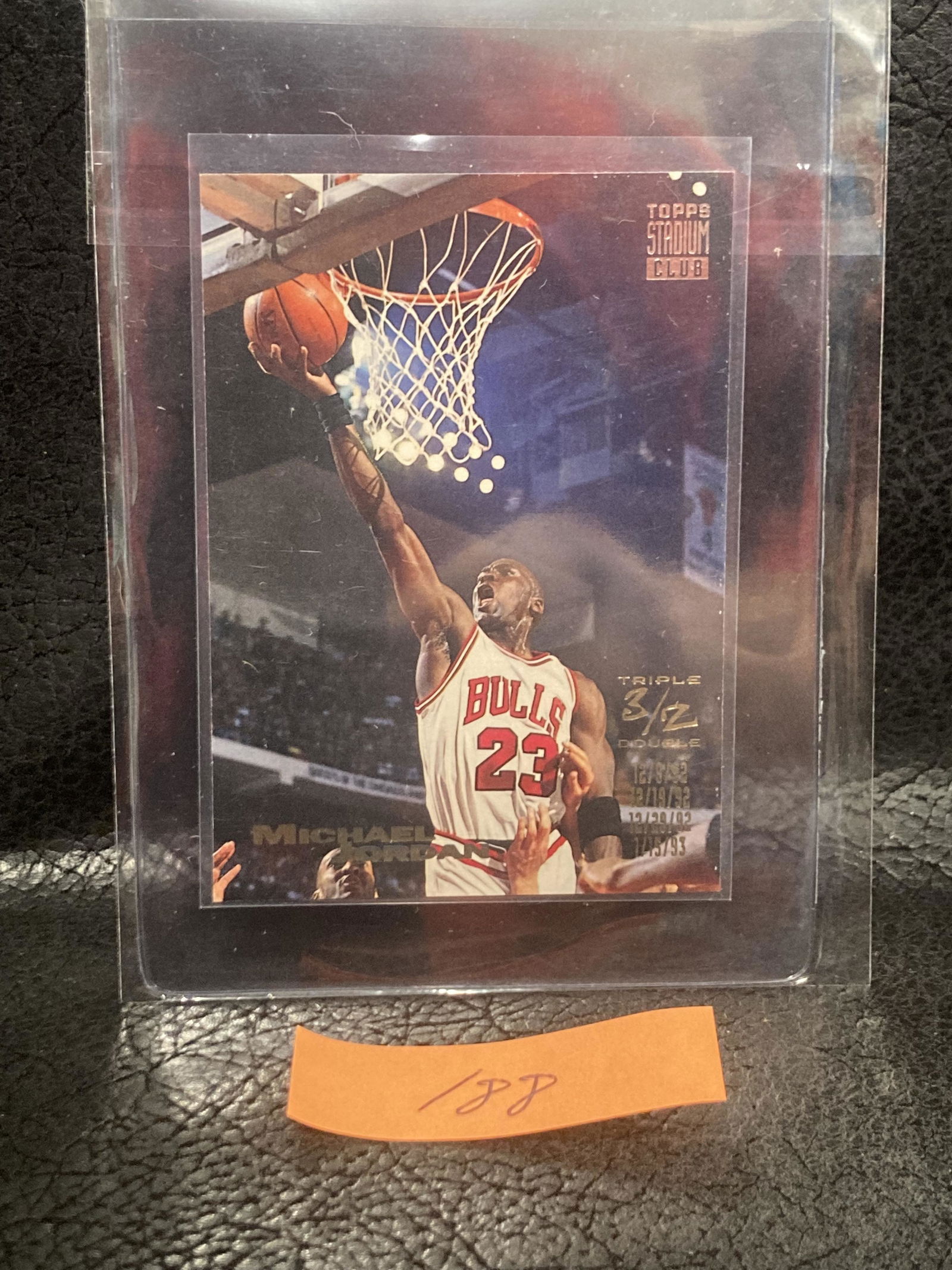 Michael Jordan 1993-94 Topps Stadium Club Triple Double Card #1 Nba Bulls (1 of 2)