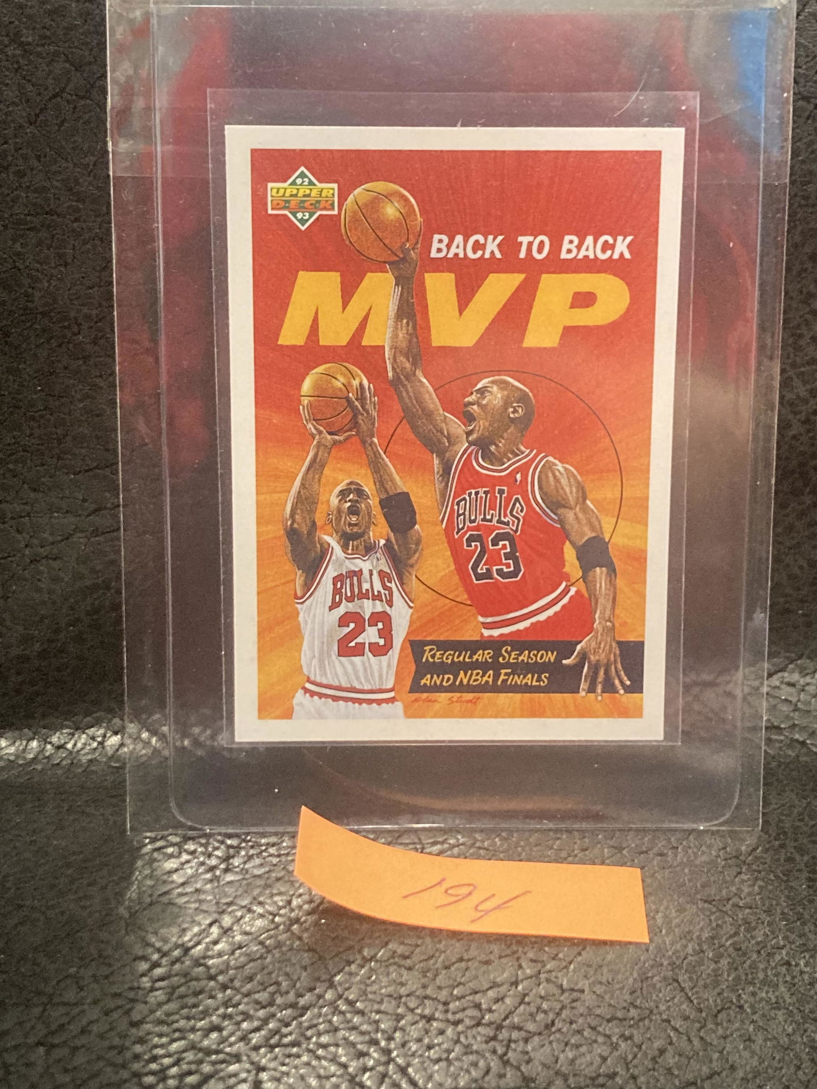 Michael Jordan 1992-93 Upper Deck Back To Back Mvp #67 Bulls (1 of 2)
