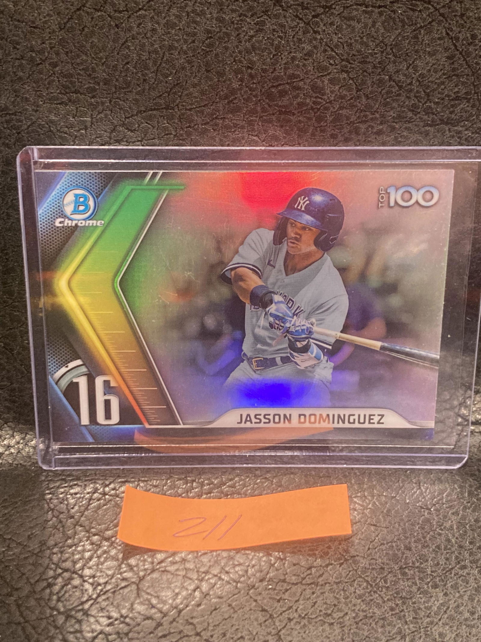 Jasson Dominguez 2022 Bowman Scouts Top 100 New York Yankees #BTP-16 (1 of 2)