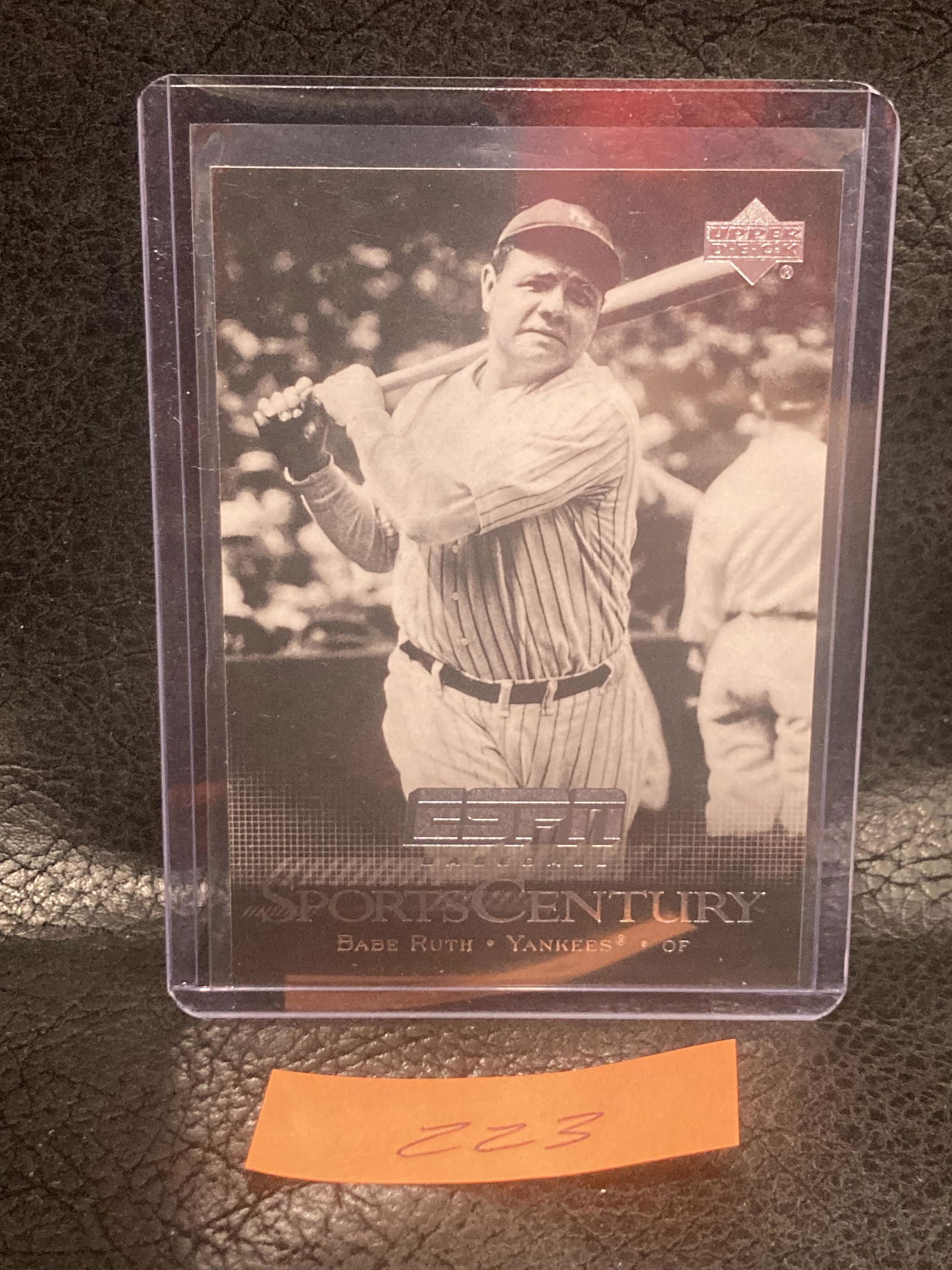 Babe Ruth 2005 Upper Deck Espn Sports Century #SC-1 Hof Yankees (1 of 2)