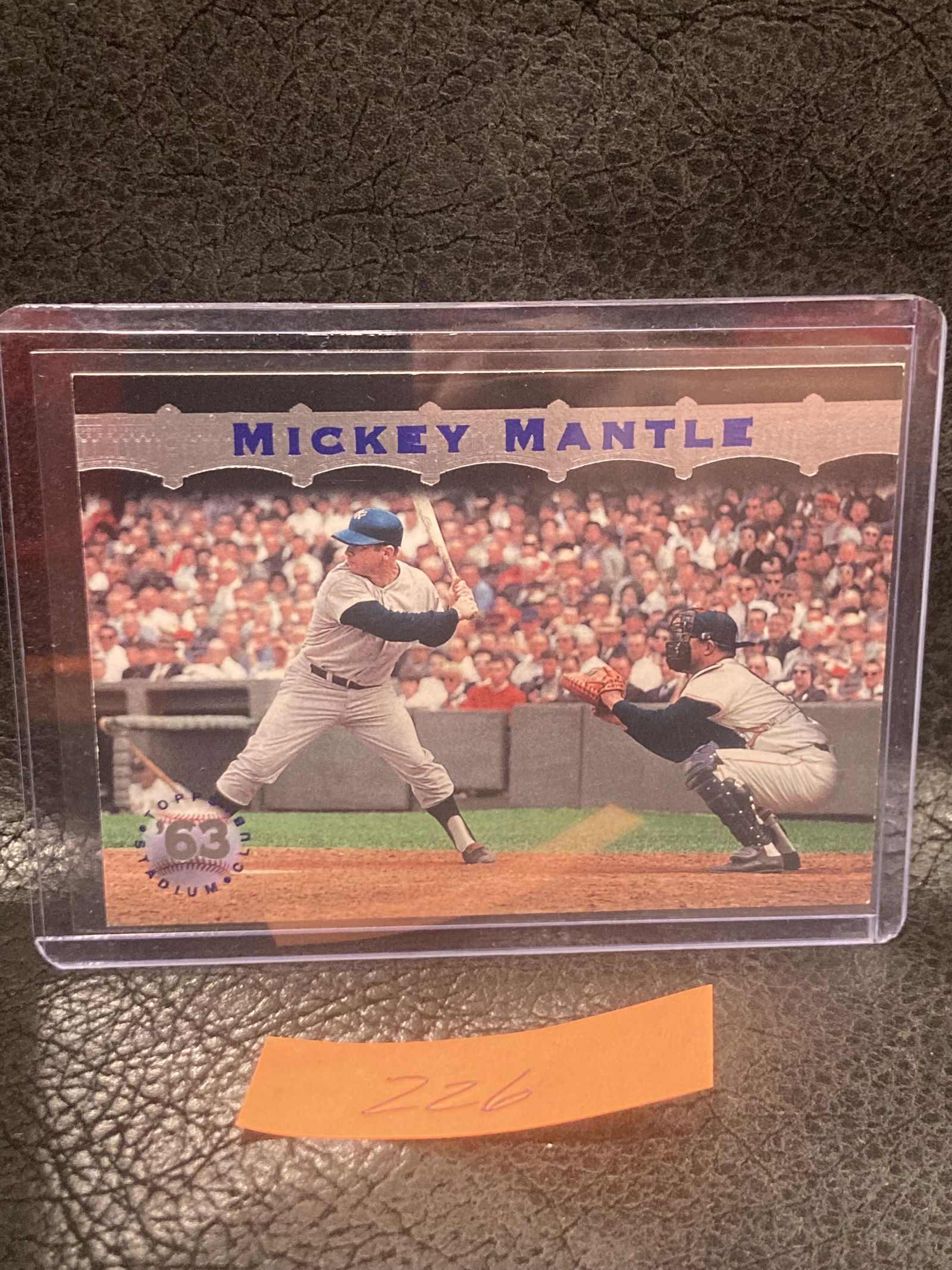 Mickey Mantle 1996 Topps Stadium Club Baseball Card # Mm14 New York Yankees (1 of 2)