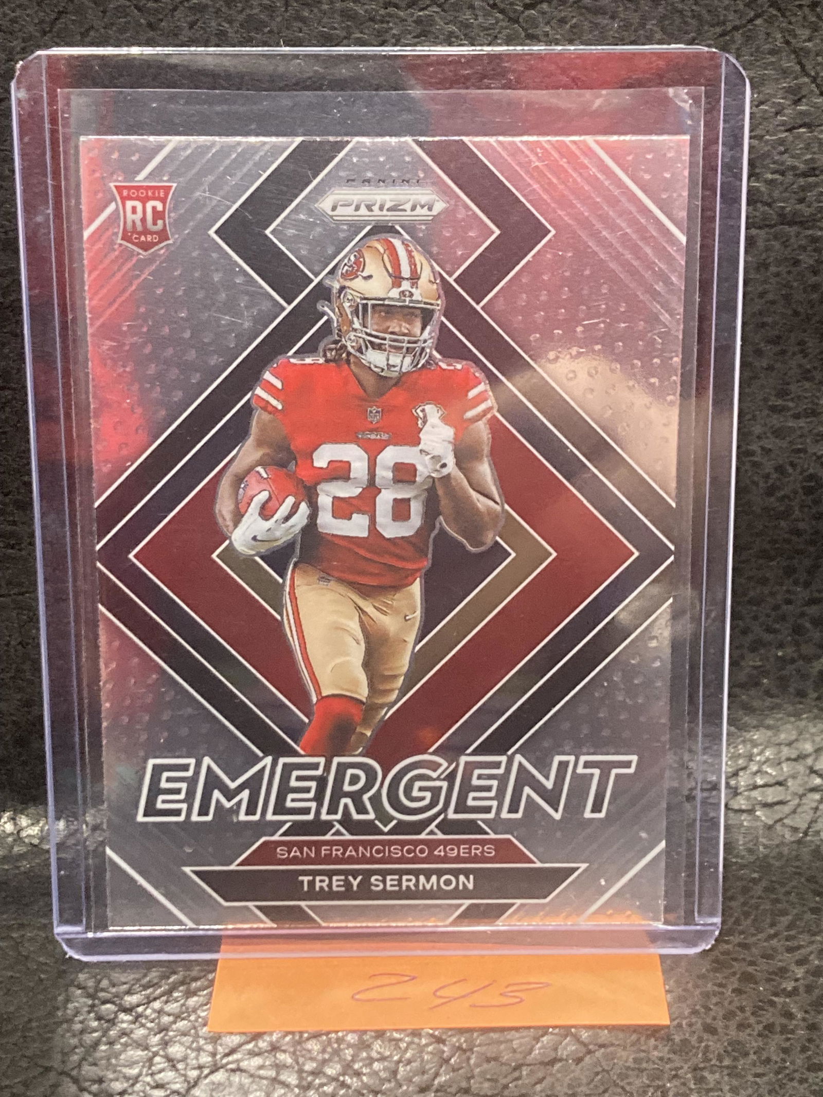 Trey Sermon 2021 Panini Prizm Emergent Rookie Rc #E-19 San Francisco 49ers (1 of 2)