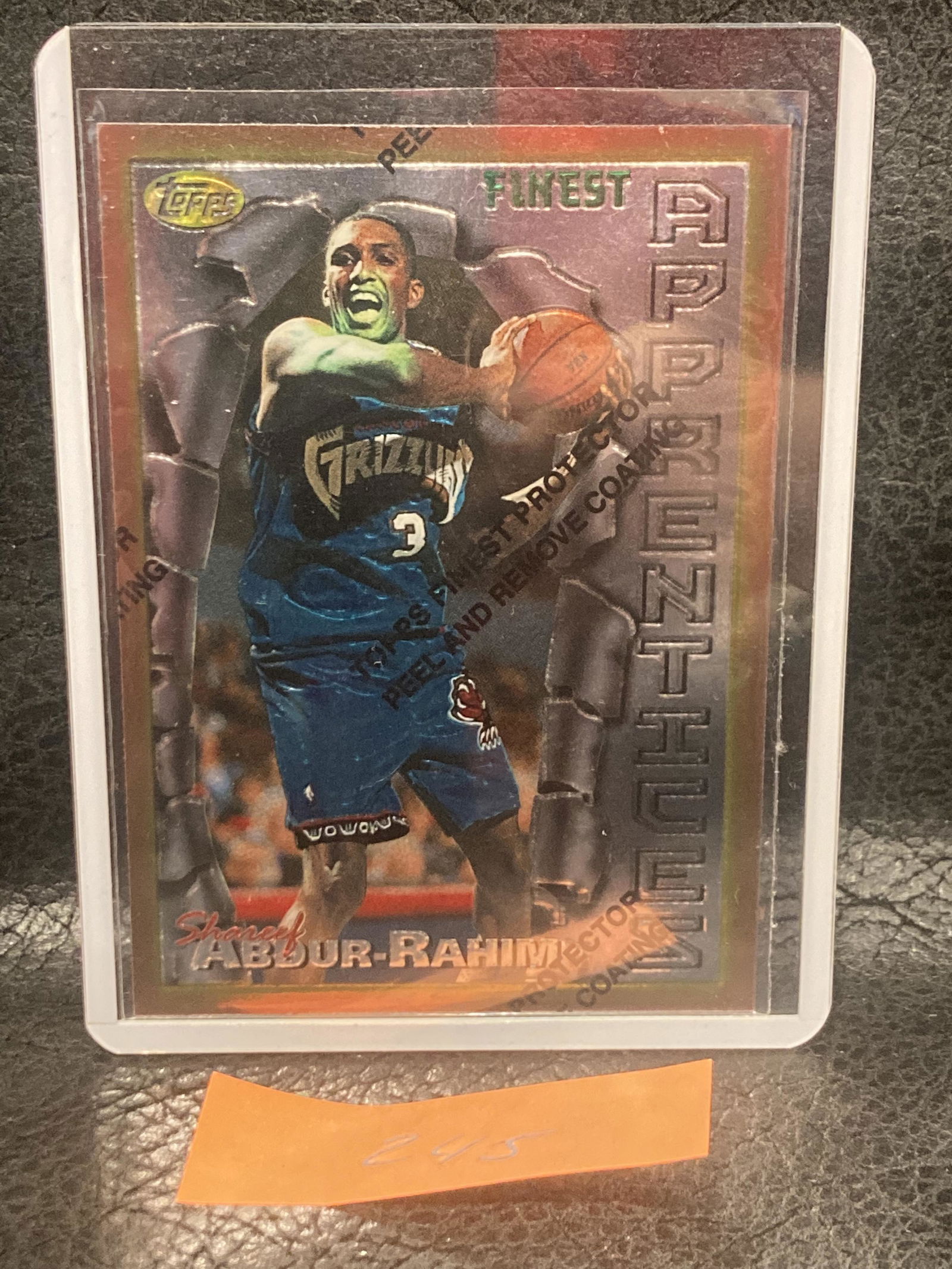 Shareef Abdur-Rahim 1996 Topps Finest W/ Coating #54 Grizzlies Rc Rookie (1 of 2)