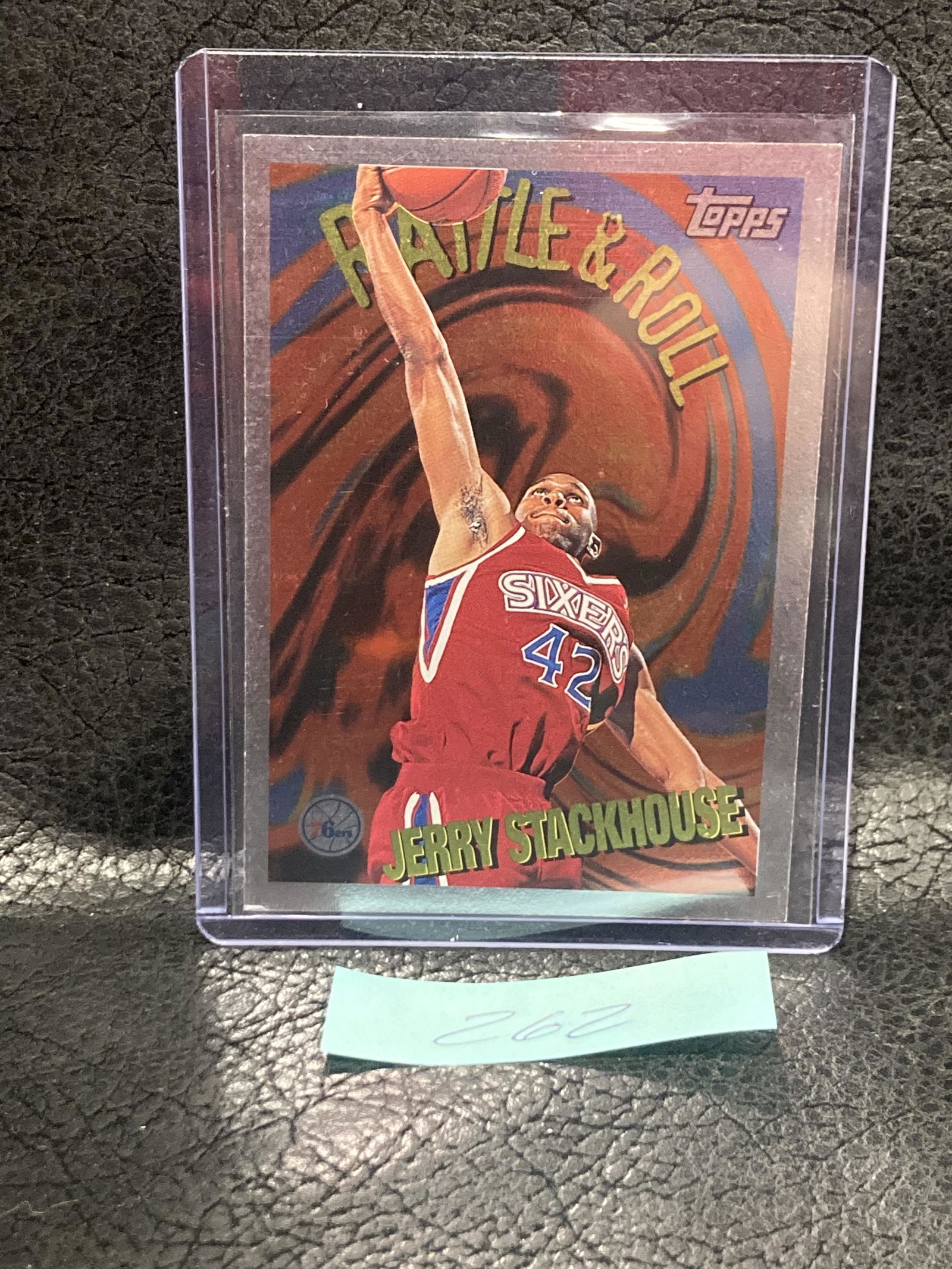 Jerry Stackhouse 1995-96 Topps Rattle And Roll #R9 Philadelphia 76ers (1 of 2)