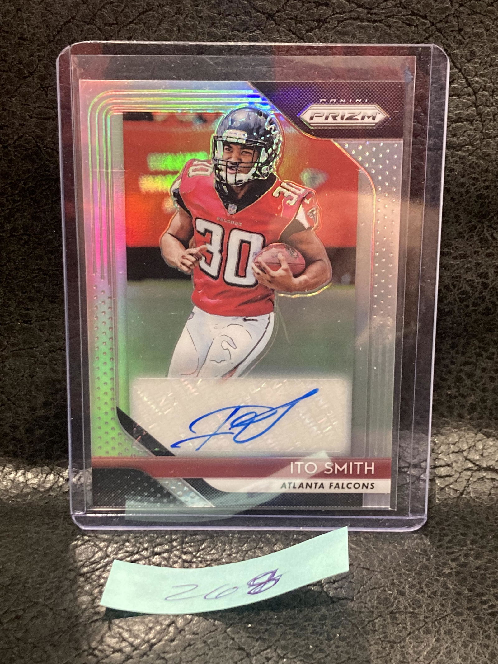 Ito Smith 2018 Silver Prizm Rookie Auto Autograph Rc #RA-IS Atlanta Falcons (1 of 2)