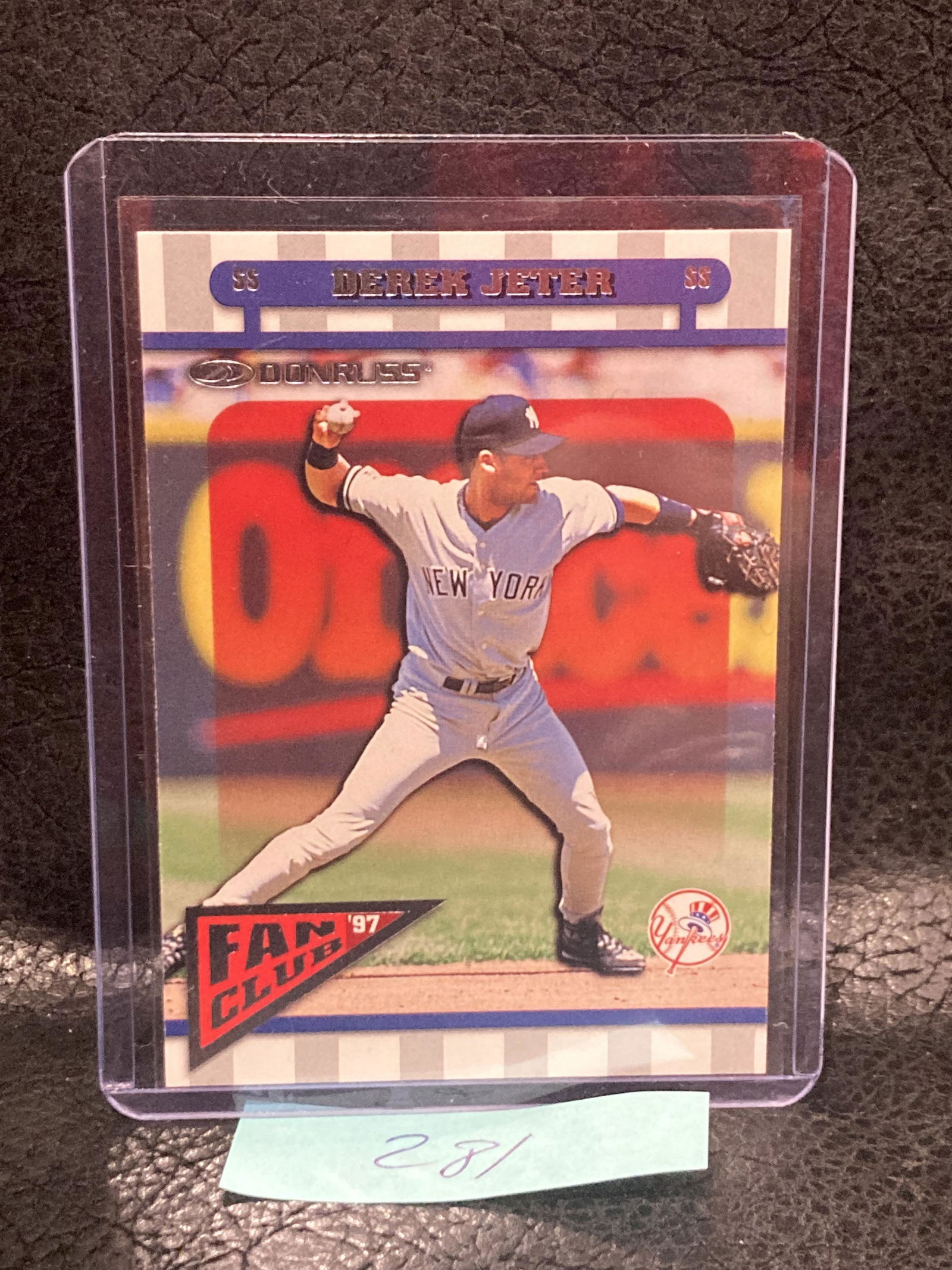 Derek Jeter 1997 Donruss Fan Club #165 New York Yankees Hof (1 of 2)