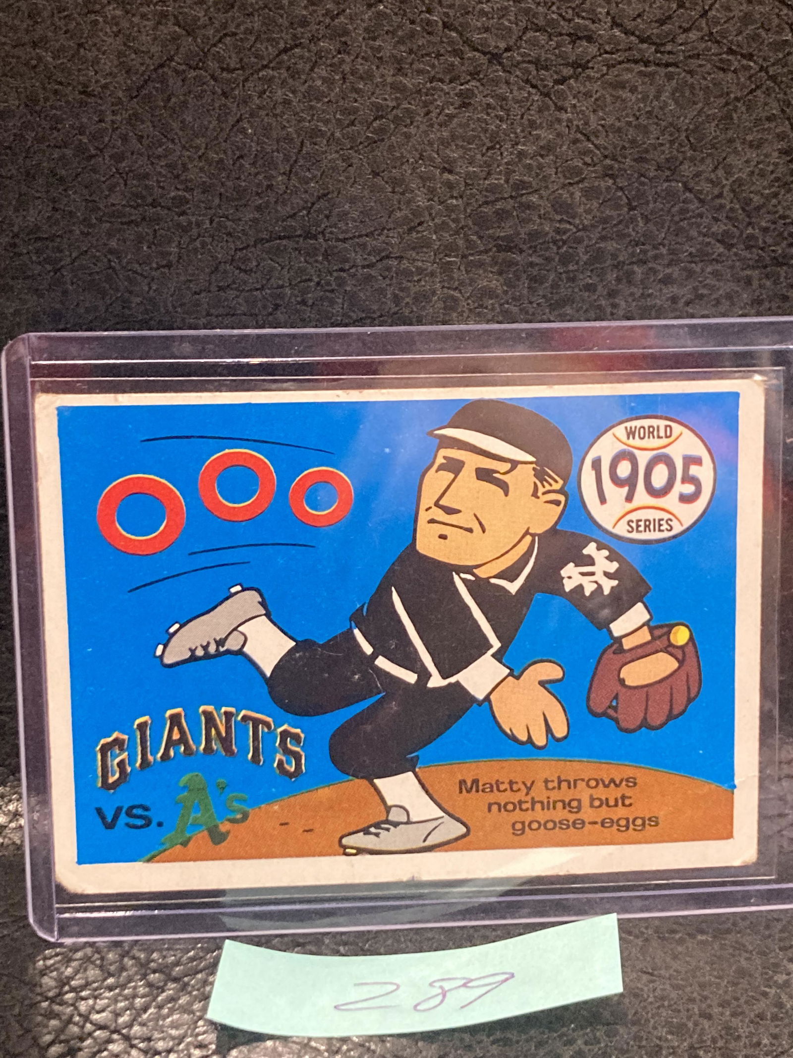 1970 Fleer World Series #2 1905 Giants Vs As Christy Mathewson (1 of 2)