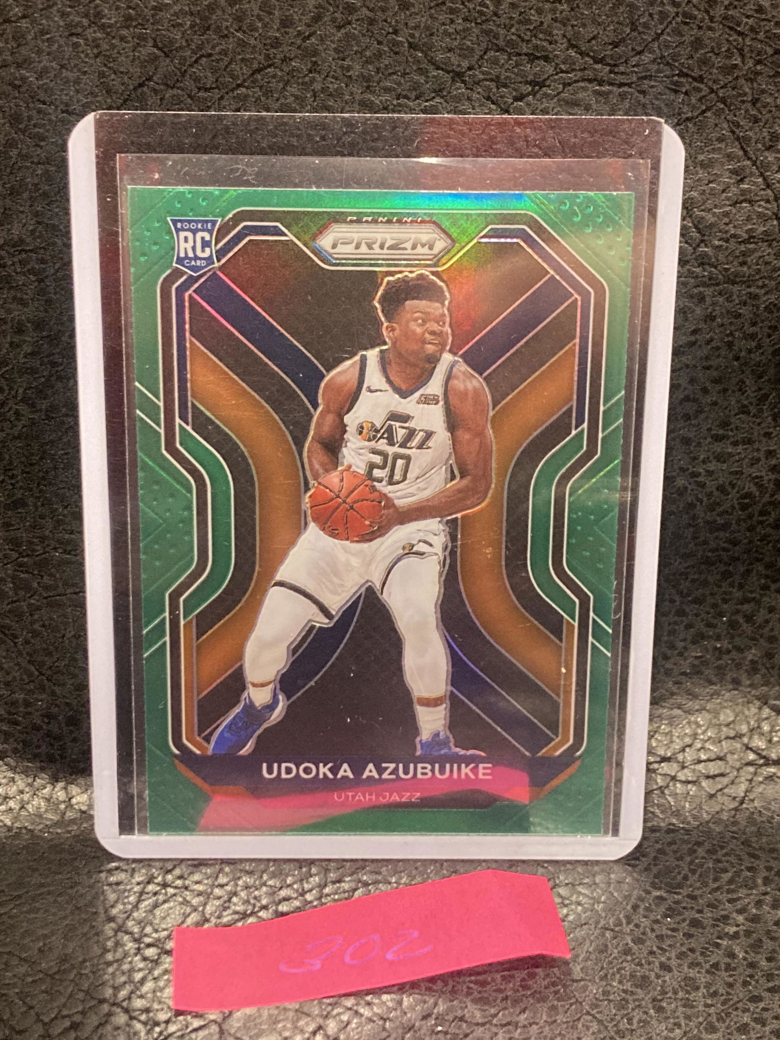 Udoka Azubuike 2020-21 Panini Prizm Rookie Card Rc Green Prizm #267 Utah Jazz (1 of 2)