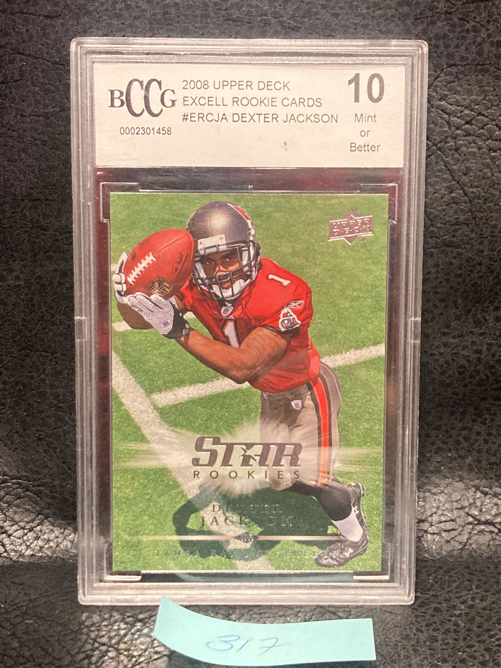 Dexter Jackson 2008 Upper Deck Rc Card #ERC-JA Bccg 10 Mint Graded (1 of 2)