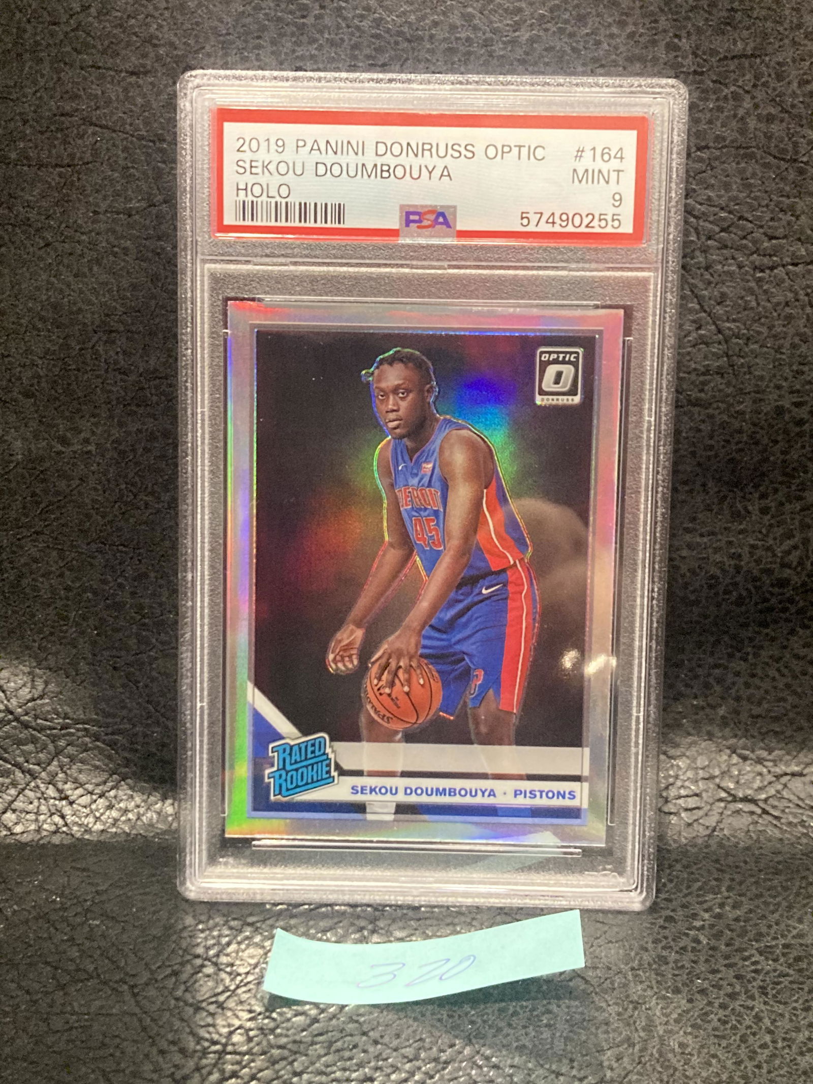 Sekou Doumbouya 2019-20 Donruss Nba Optic Graded Rookie Card-Psa 9 Mint (1 of 2)