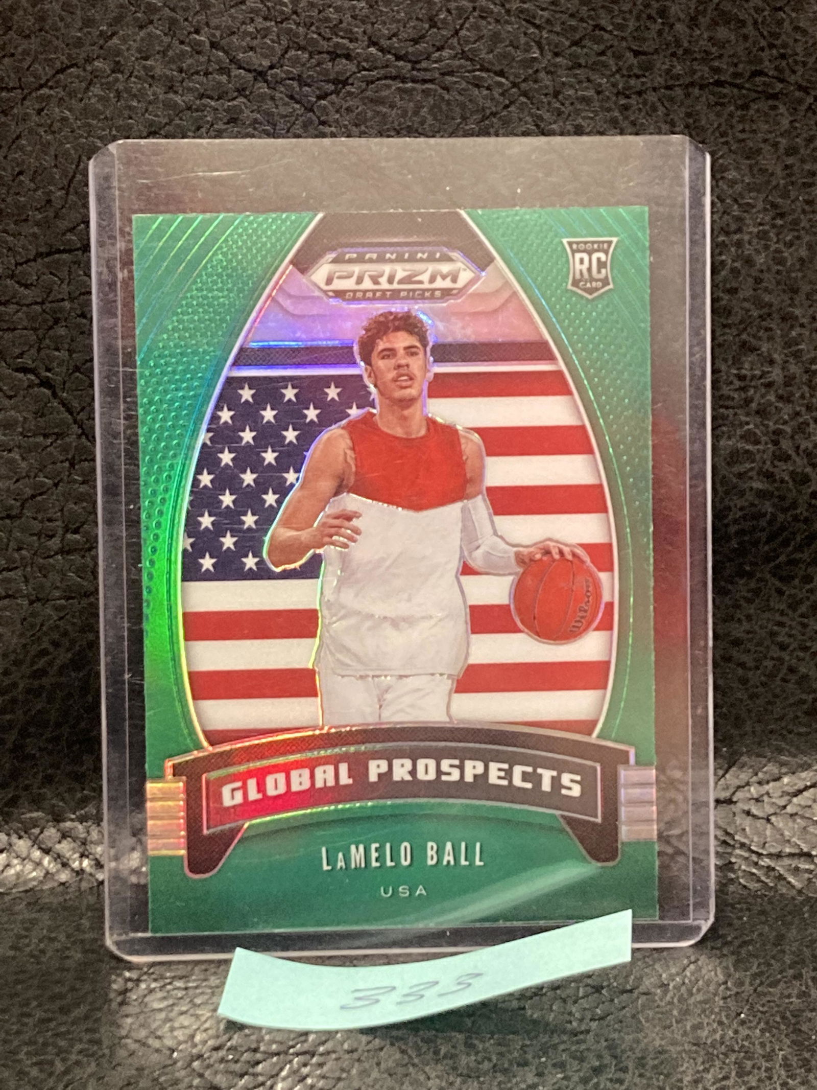 Lamelo Ball 2020-21 Panini Prizm Draft Picks Green Rookie Rc #98 (1 of 2)