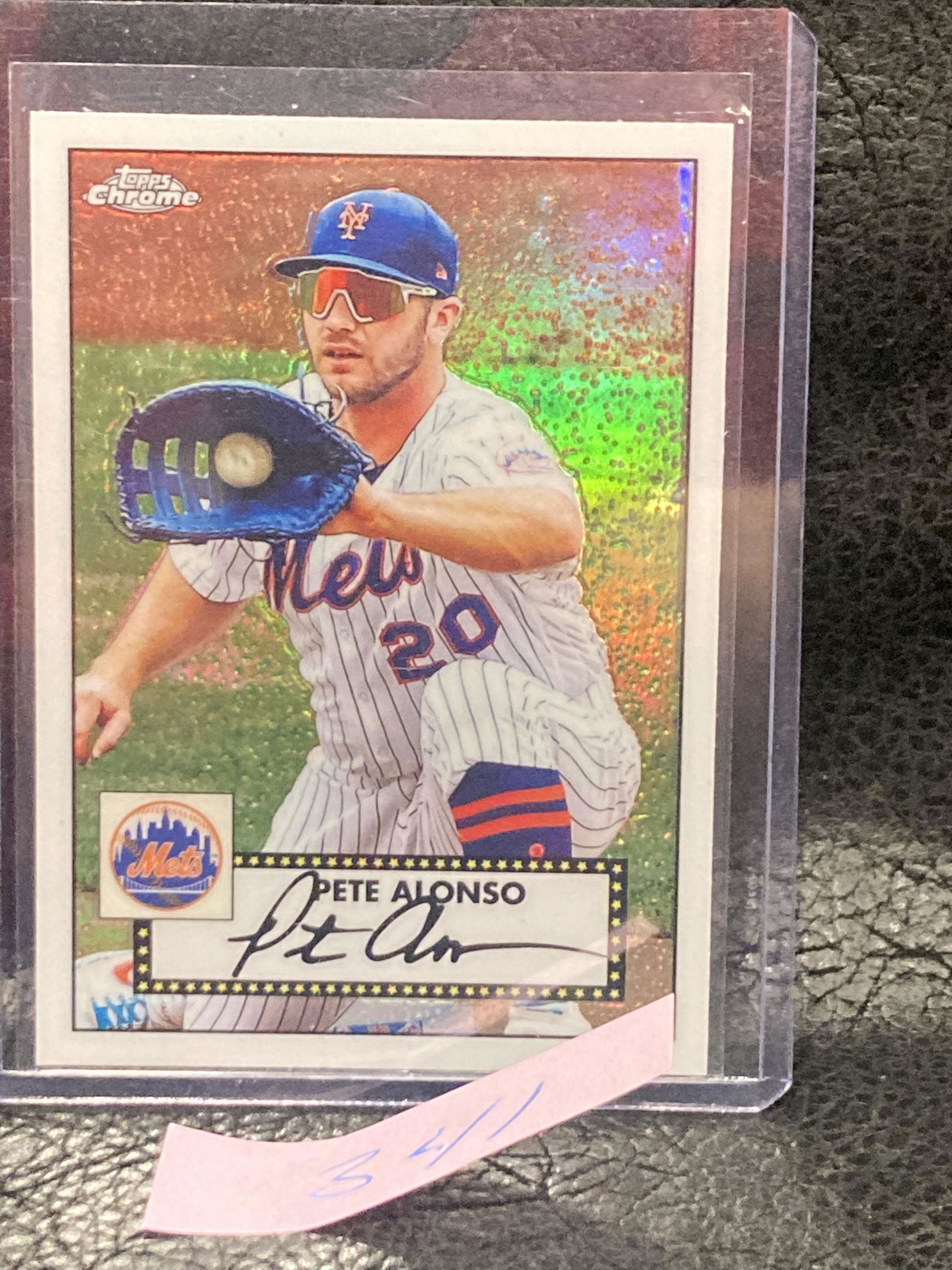 Pete Alonso 2021 Topps Chrome Tc52-20 Mets 52 Chrome Retro Refractor (1 of 2)