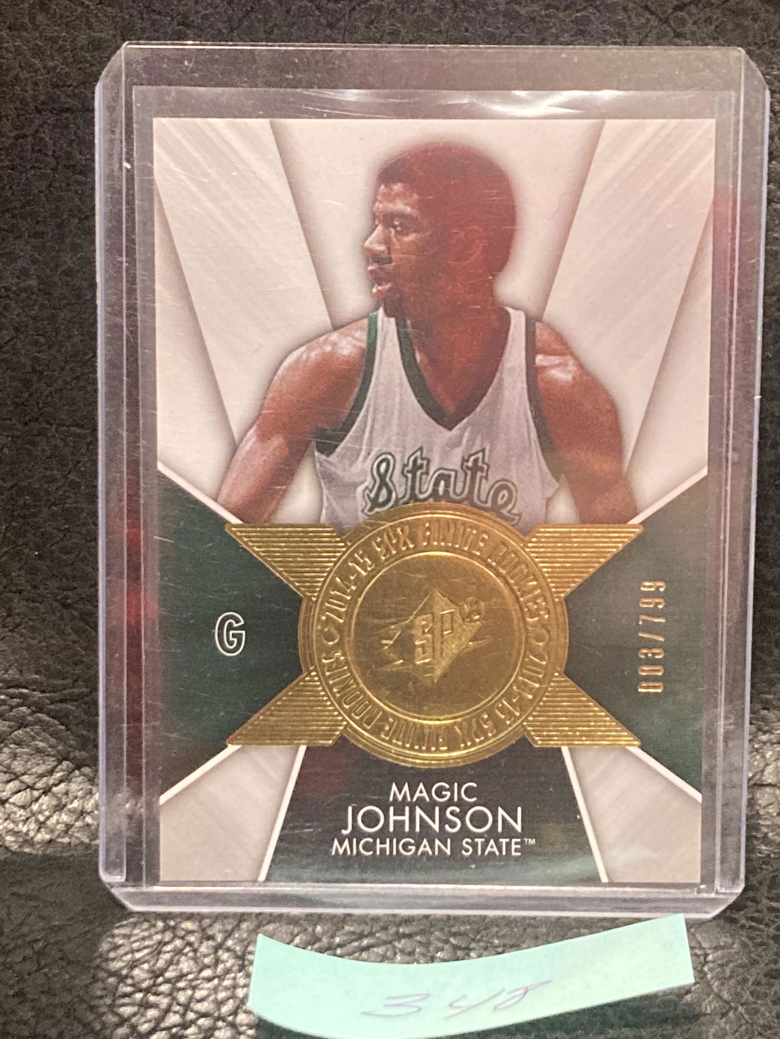 Magic Johnson 2014-15 Spx Finite Legends #F-MJ /799 Michigan State Spartans (1 of 2)