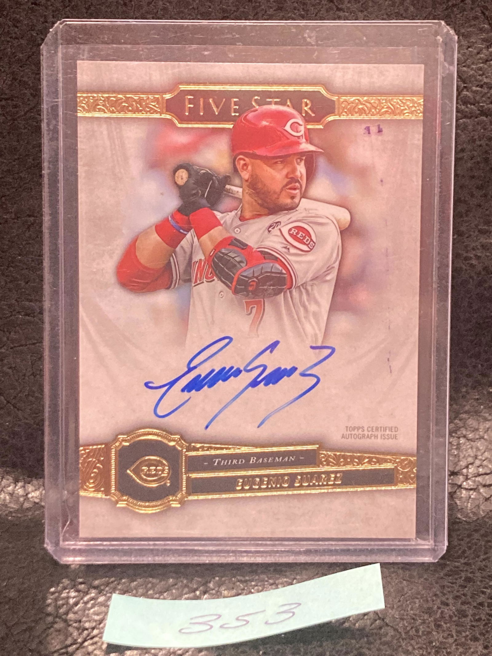 Eugenio Suarez  2021 Topps Five Star Auto #FSAESX Cincinnati Reds (1 of 2)