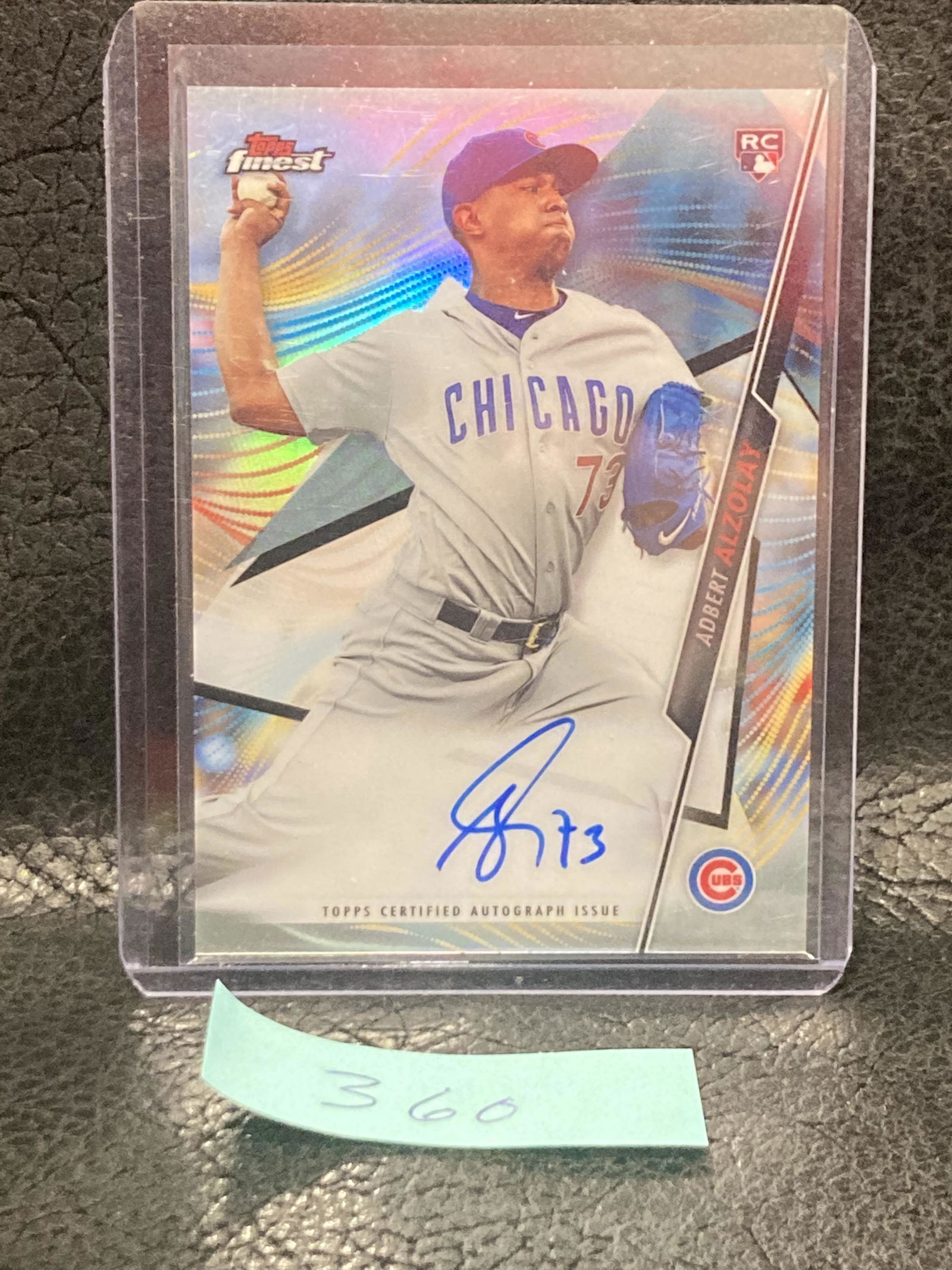 Adbert Alzolay 2020 Topps Finest Rookie Auto Refractor Chicago Cubs (1 of 2)