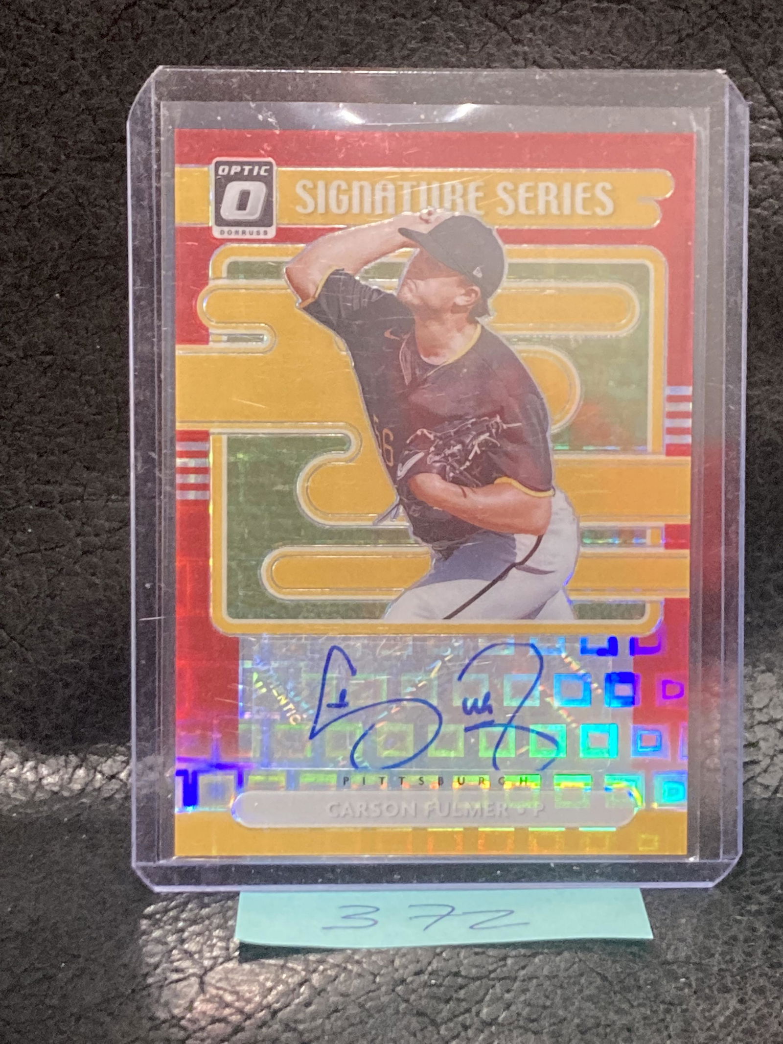 Carson Fulmer  2021 Donruss Optic Auto #/15 Pirates (1 of 2)