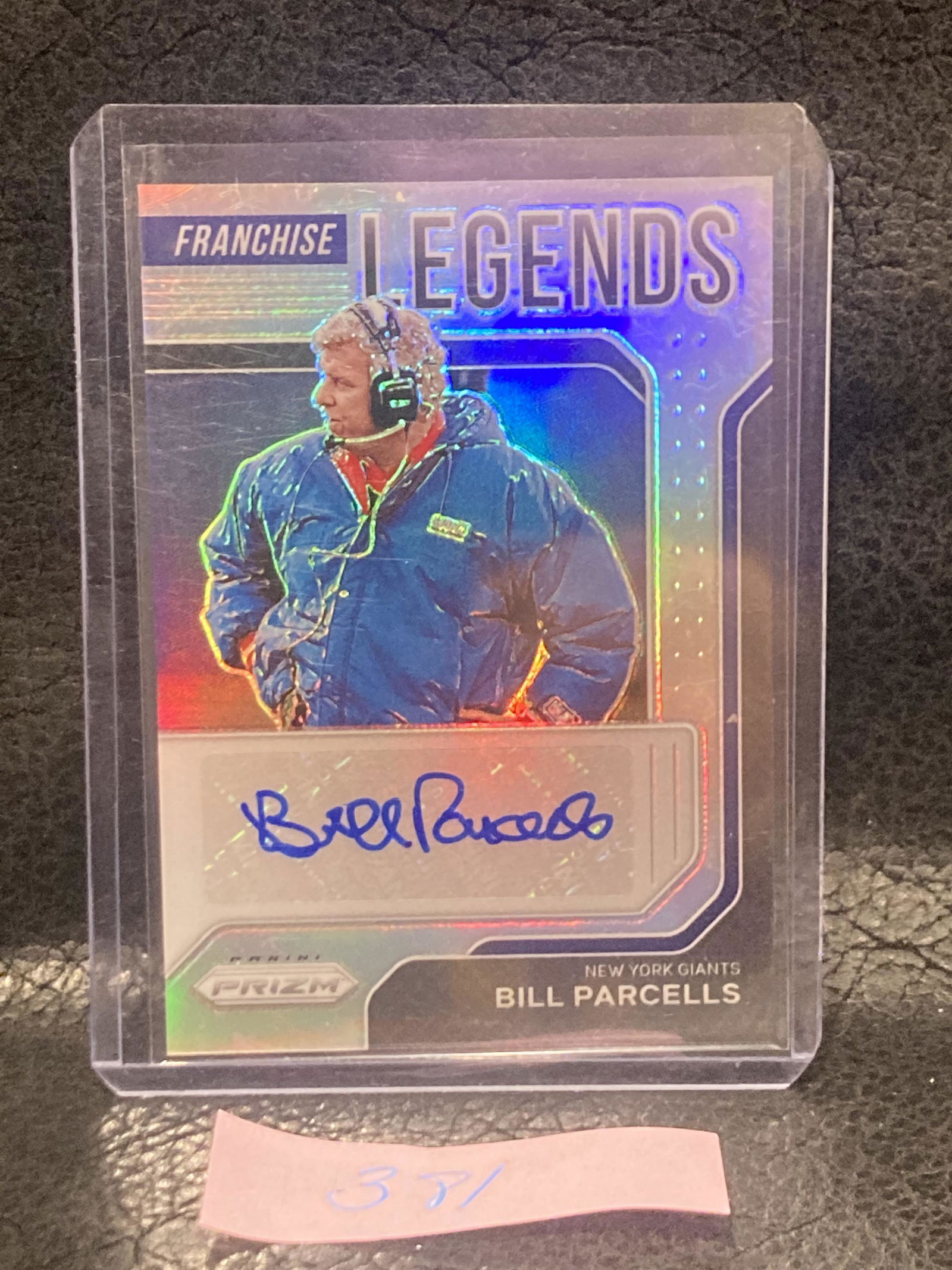 Bill Parcells 2021 Prizm Football Franchise Legends Auto 12/149 Giants (1 of 2)