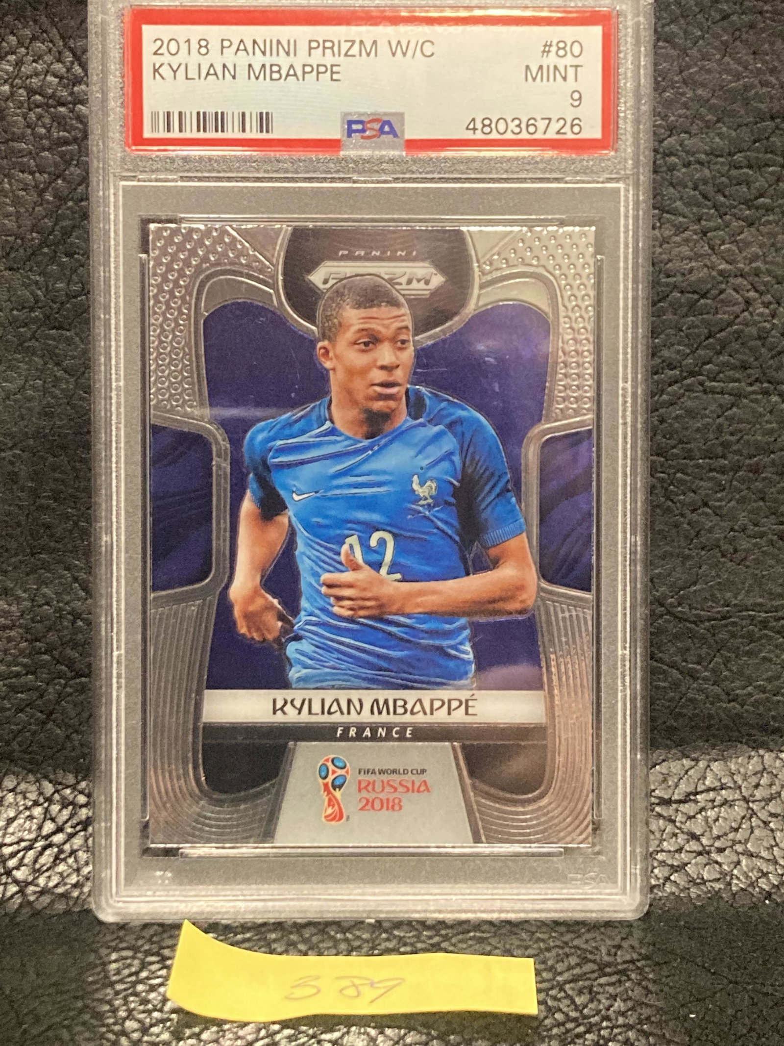 Kylian Mbappe 2018 Panini Prizm World Cup Soccer #80 France Rc Rookie Psa 9: Kylian Mbappe 2018 Panini Prizm World Cup Soccer #80 France Rc Rookie Psa 9
