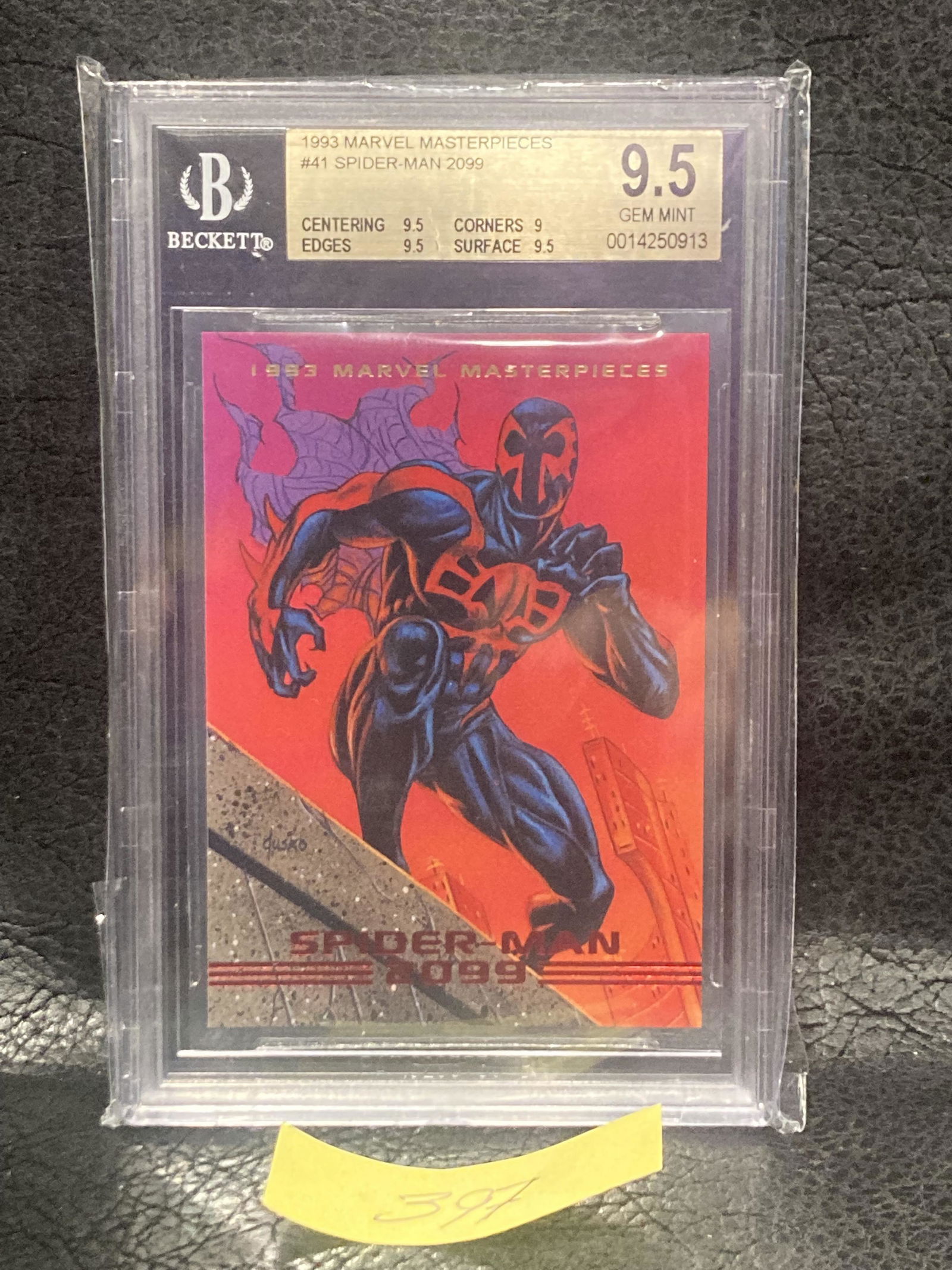 Spider Man 2099 1993 Marvel Masterpieces #41 X-Men Avengers Bgs Gem Mint (1 of 2)