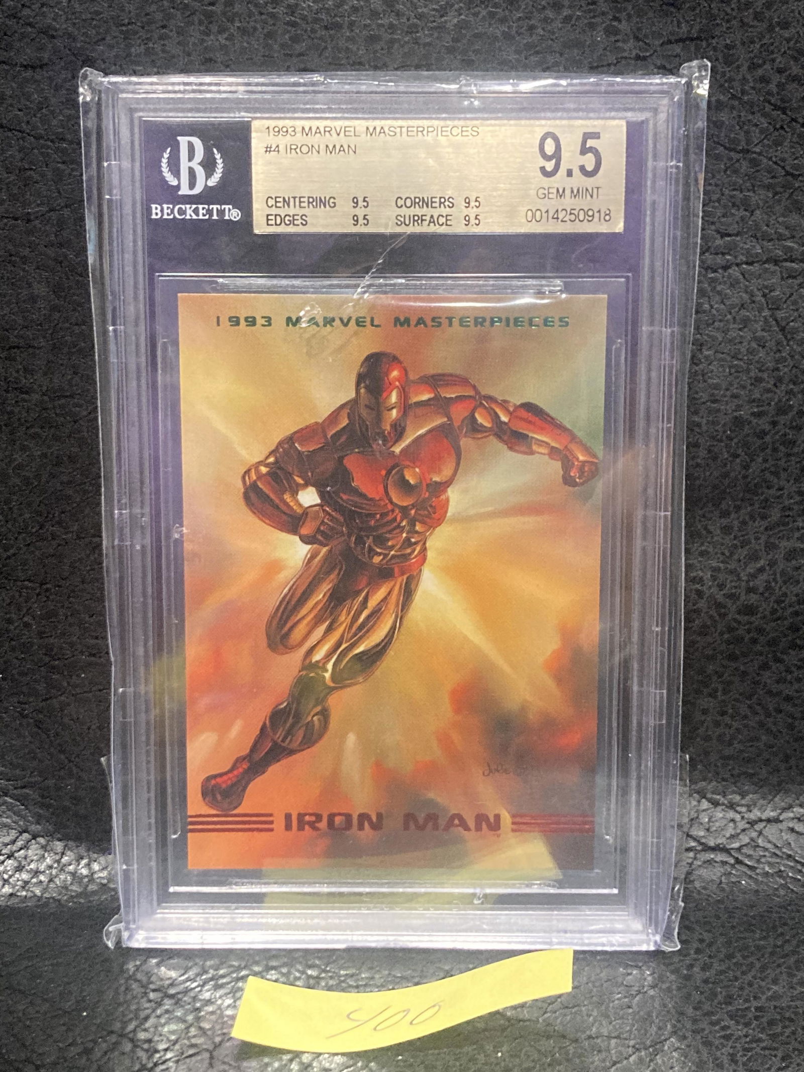 Iron Man 1993 Marvel Masterpieces #4 Bgs 9.5 All Subs 9.5 (1 of 2)