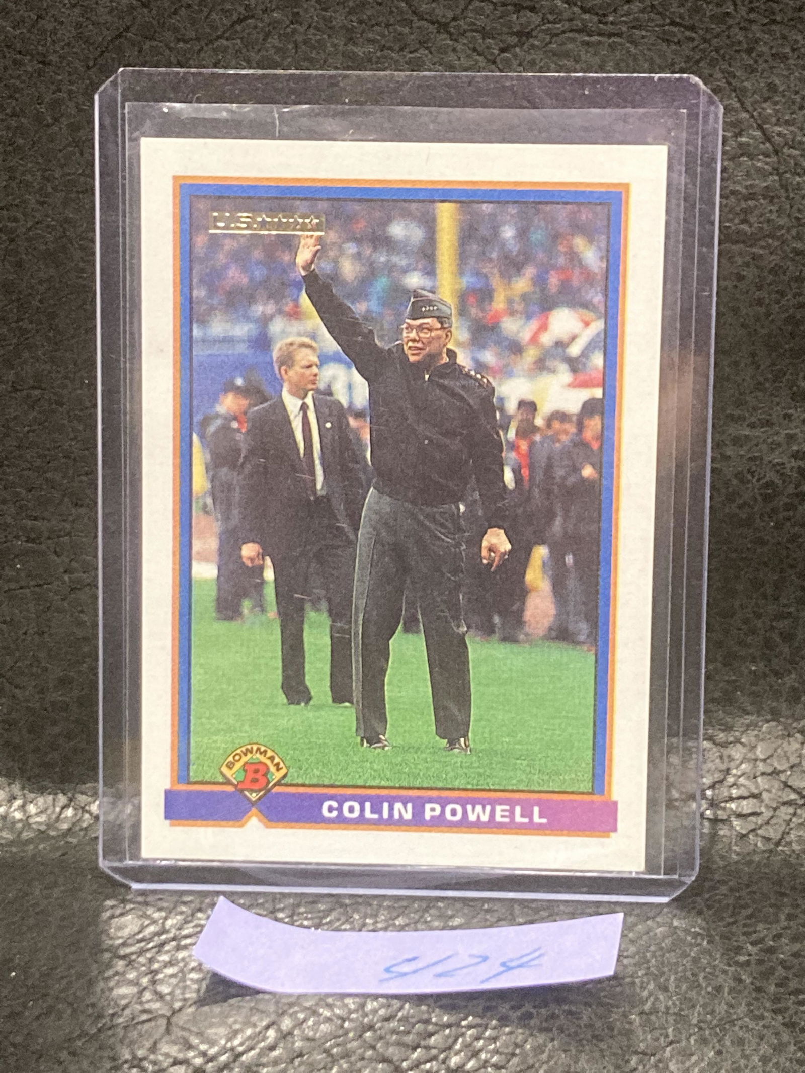 Colin Powell 1991 Topps Bowman Us General 4 Gold Star Card #533 New York Yankees (1 of 2)