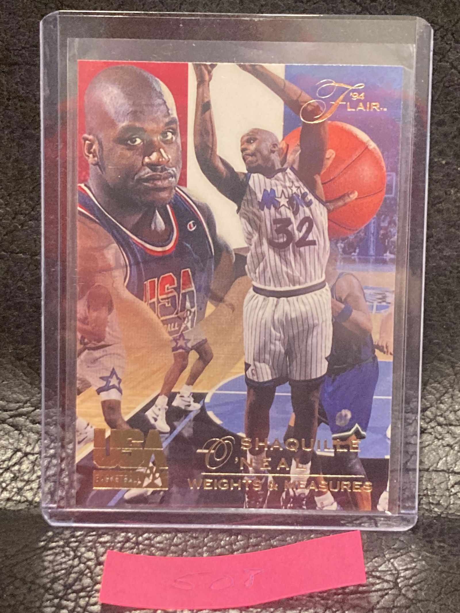 Shaquille Shaq Oneal Team Usa 1994 Flair Weights And Measures #78 Orlando Magic (1 of 2)
