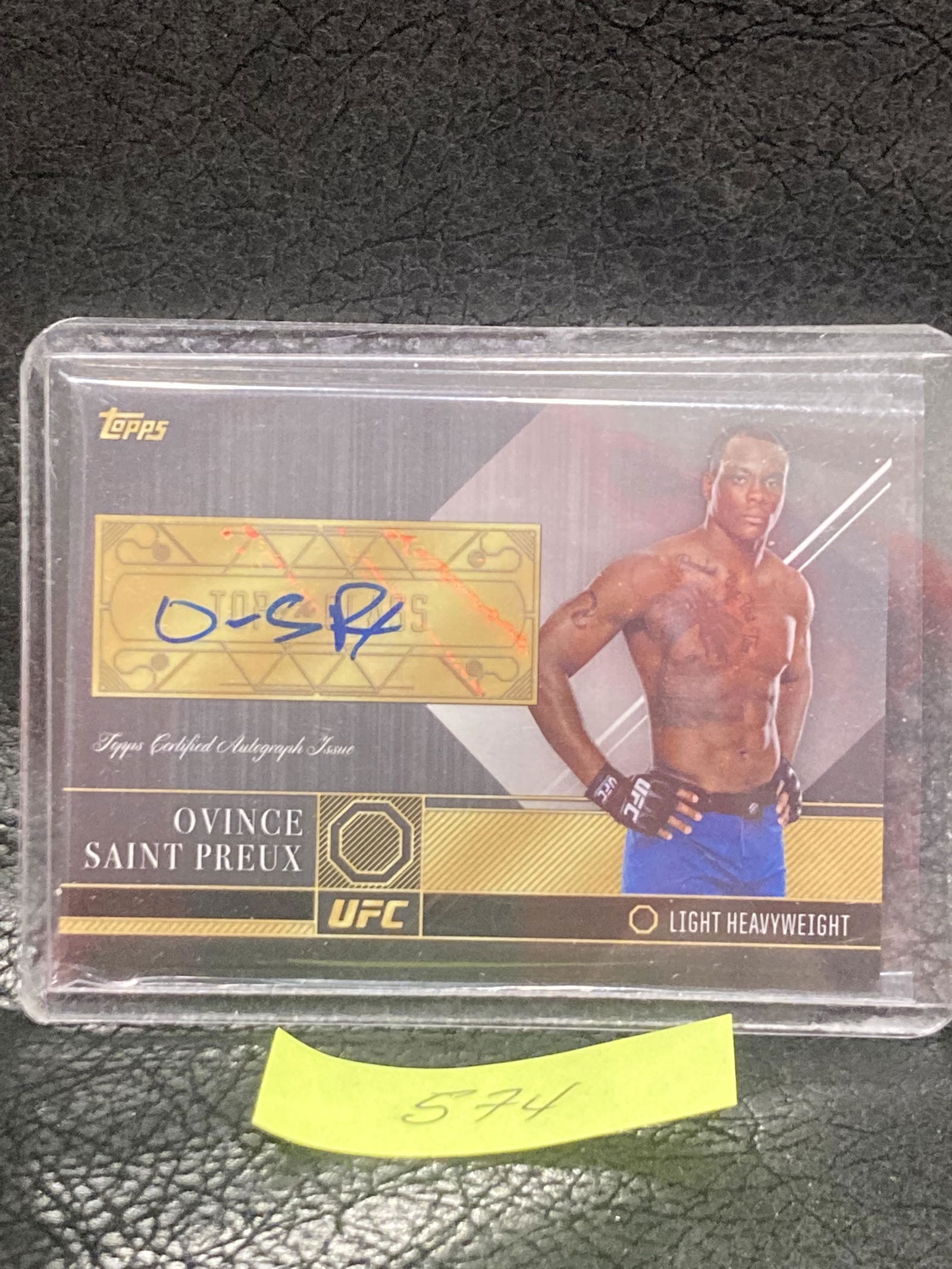 Ovince Saint Preux Light Heavyweight Auto Top Of Class 2016 Topps Ufc Autograph (1 of 2)