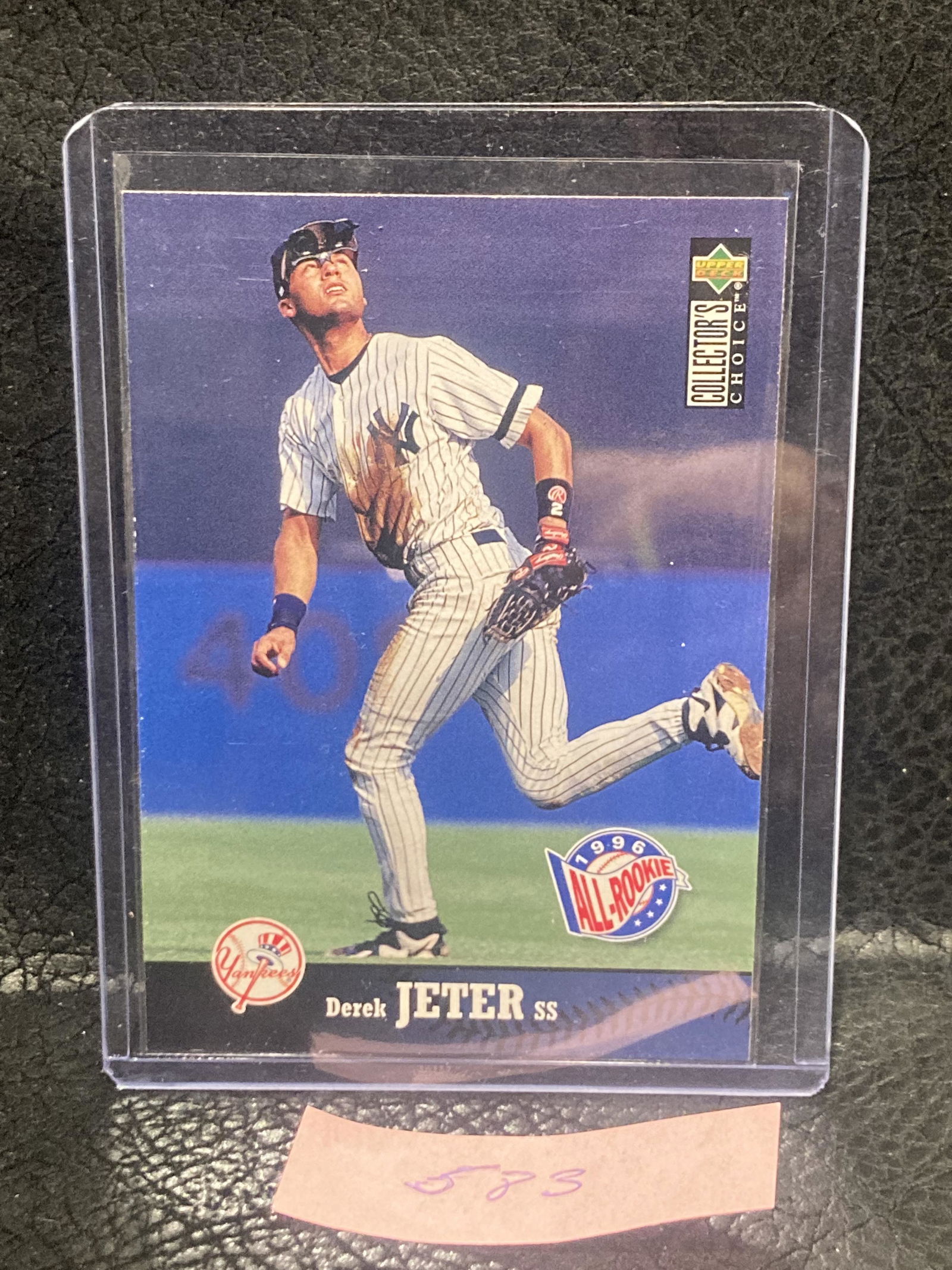 Derek Jeter 1997 Upper Deck Collectors Choice #180 1996 All-Rookie Yankees (1 of 2)